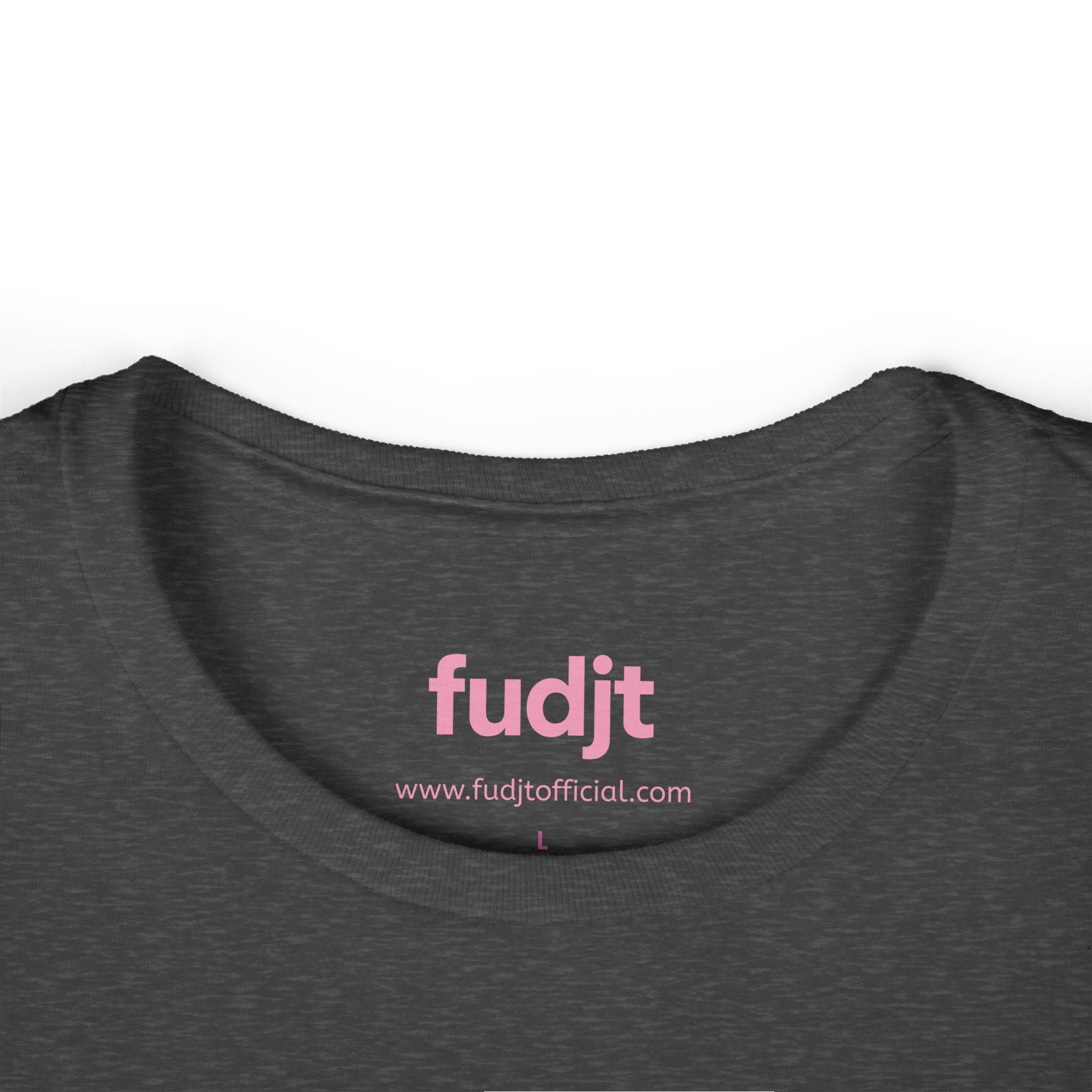 Women's Pink fudjt logo Comfy Stylie Tee | 12 Colors