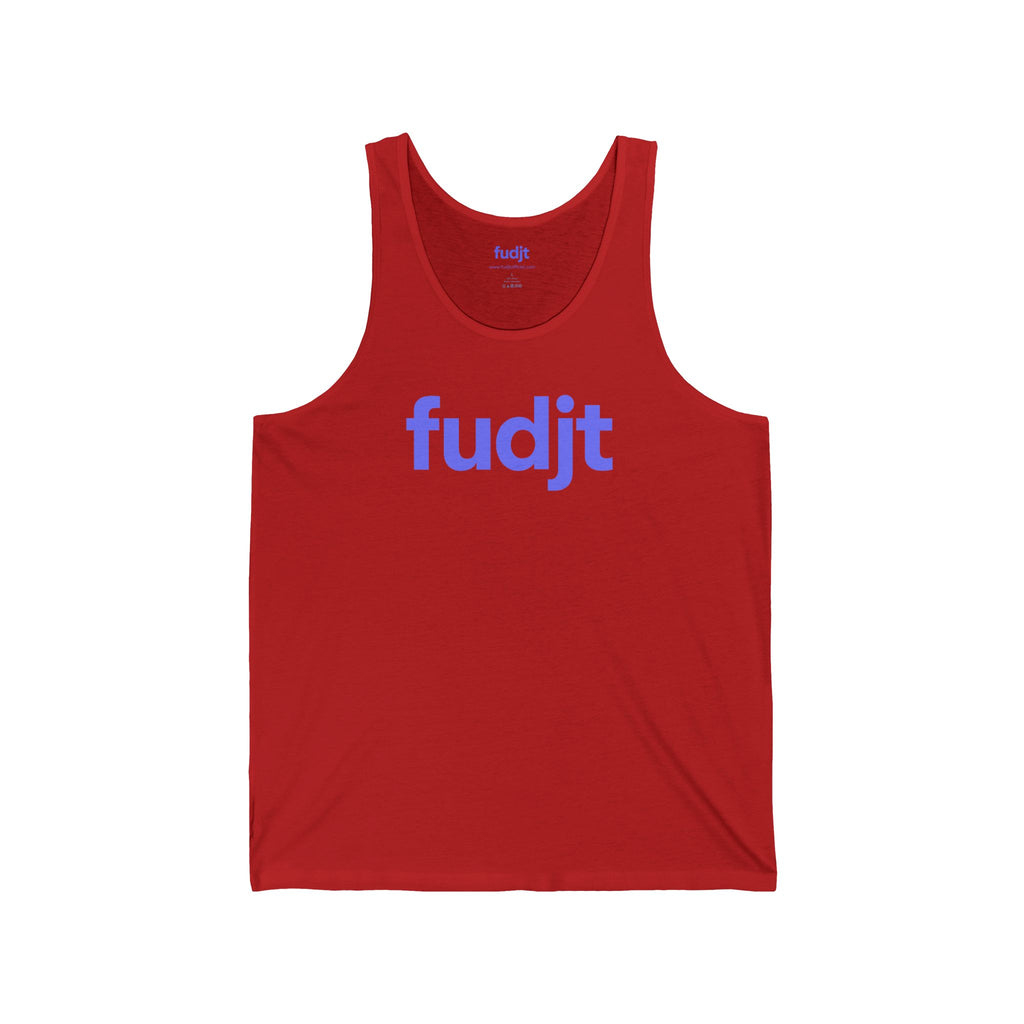 Light Blue fudjt logo - Unisex Jersey Tank | 6 Colors
