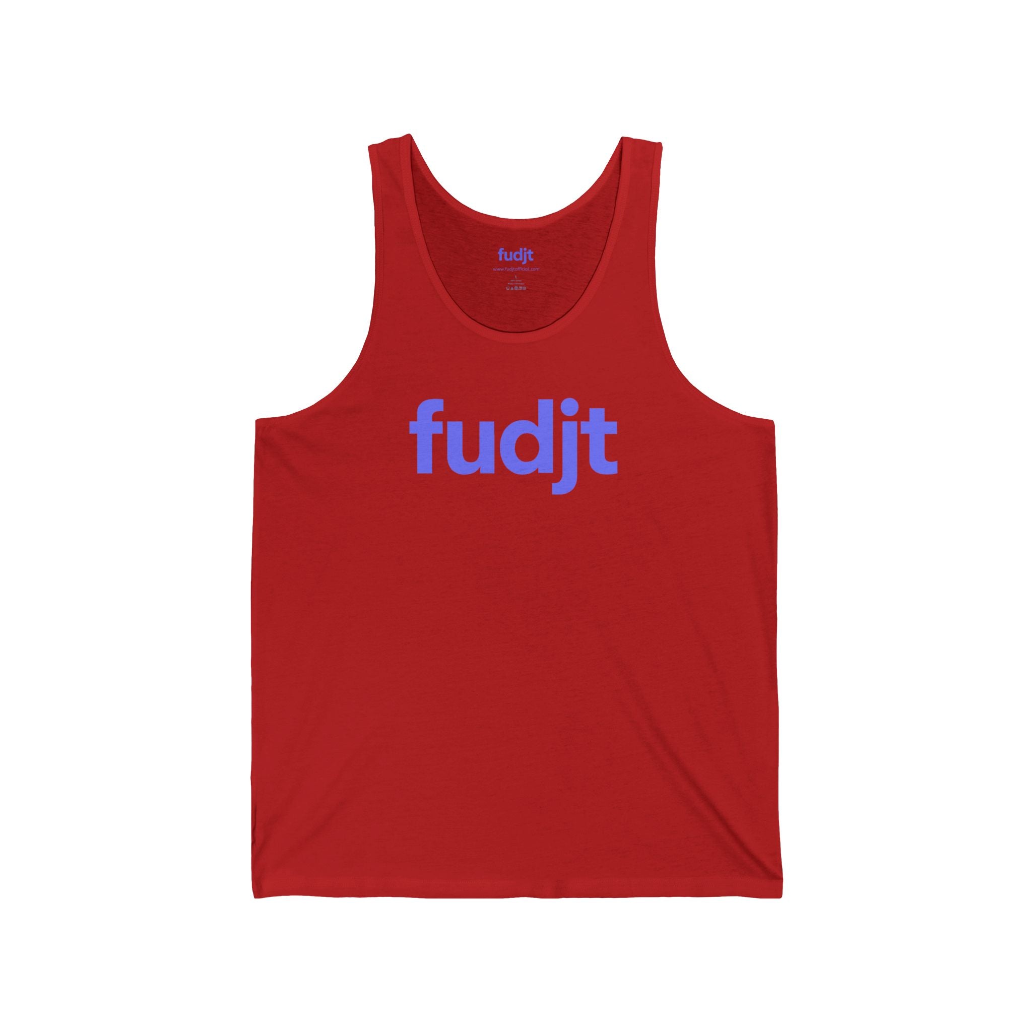 Light Blue fudjt logo - Unisex Jersey Tank | 6 Colors
