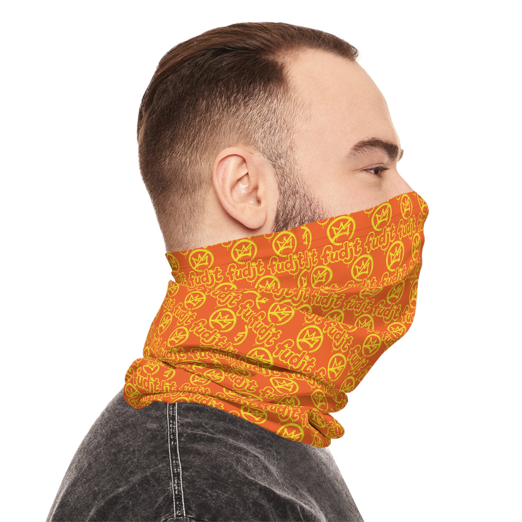Orange Golden fudjt No Kings 1.25 Neck Gaiter