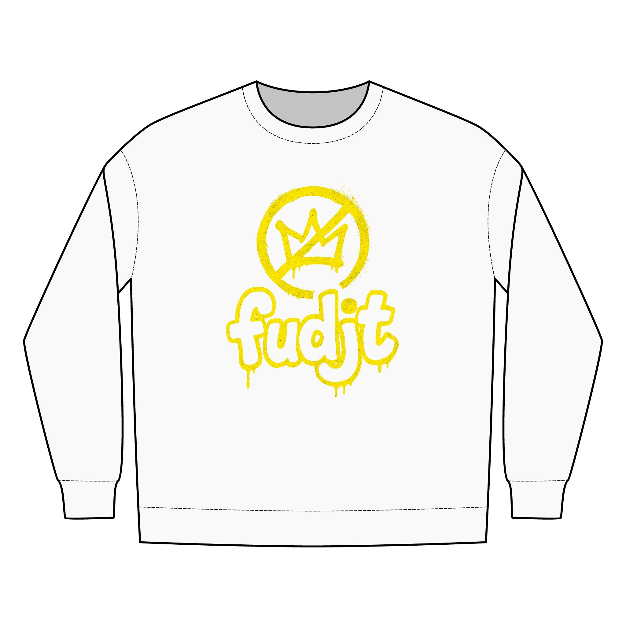 Golden fudjt No Kings Fleece Crewneck Sweatshirt | 8 Colors