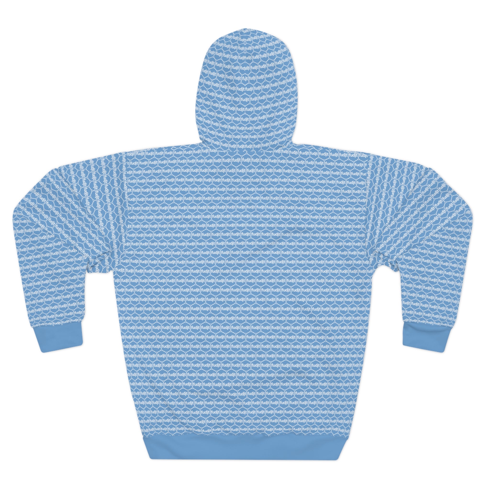 Light Blue fudjt Unbroken Chain Hoodie | All Over 1.25