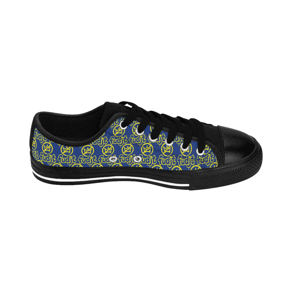 Dark Blue Golden fudjt No Kings Street Style Sneakers | Women & Girls All Over 1 Low Top
