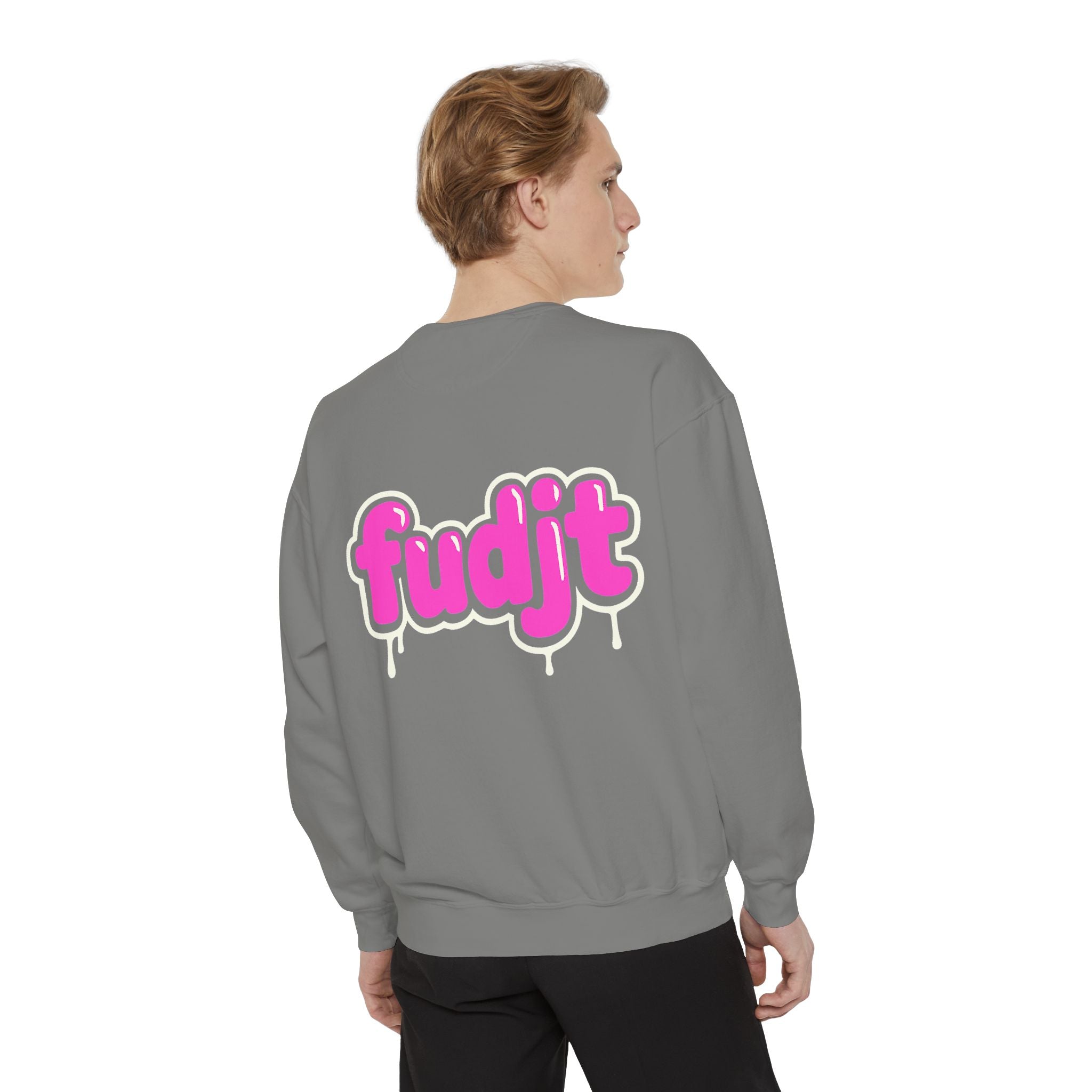 Rebel Loon fudjt Retro Wildlife Crewneck, Bold Pink Drip Backside | 14 Colors