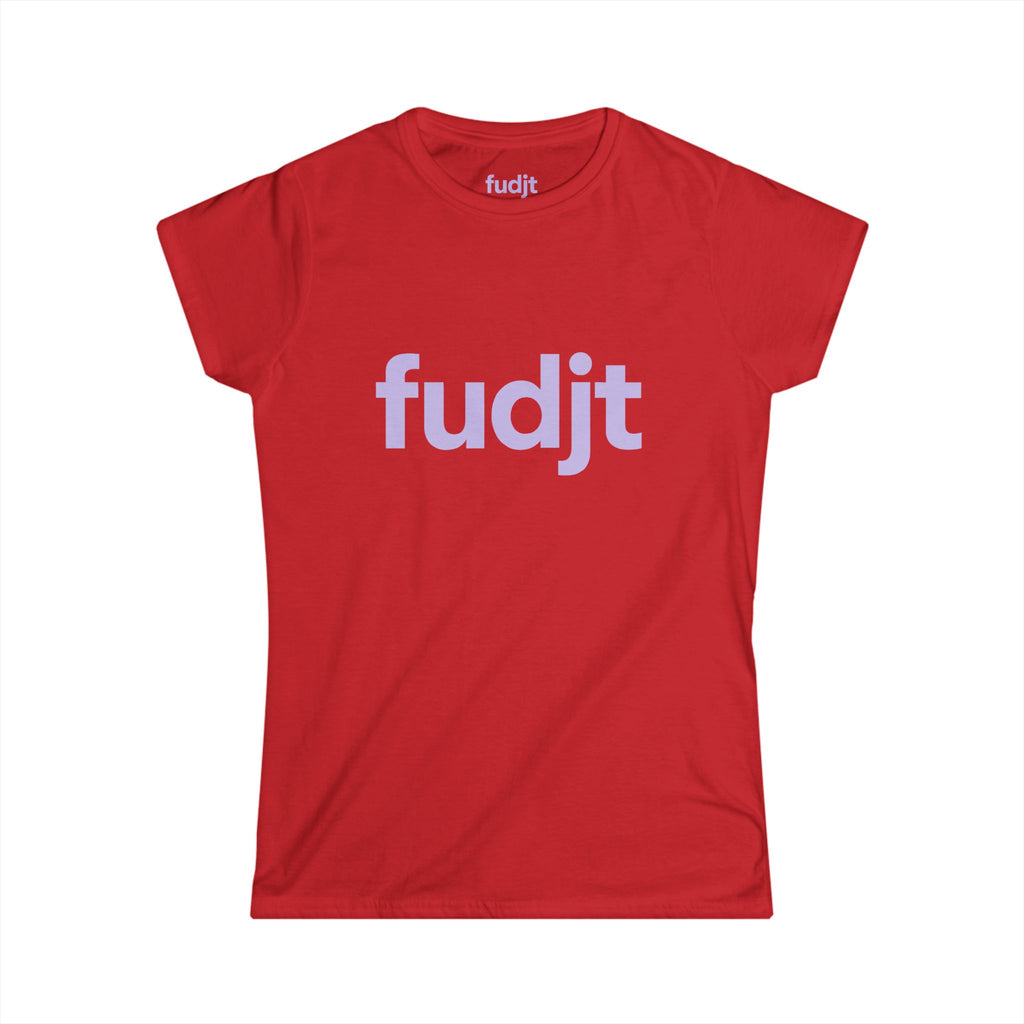 Women's Lavender fudjt logo Comfy Stylie Tee | 12 Colors