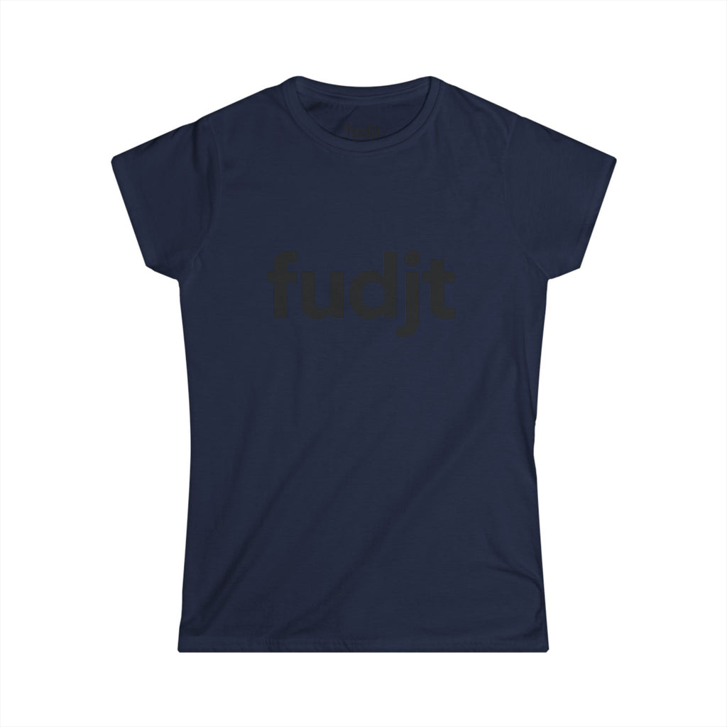Women's Black fudjt logo Comfy Stylie Tee | 12 Colors