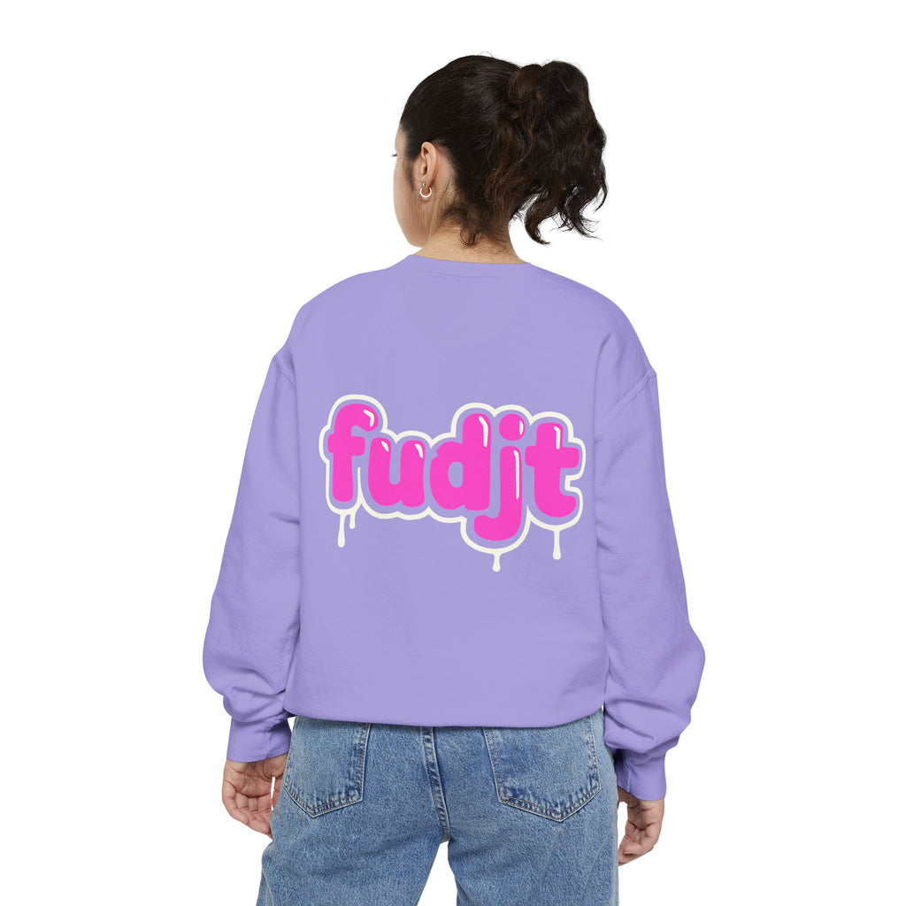 Rebel Loon fudjt Retro Wildlife Crewneck, Bold Pink Drip Backside | 14 Colors
