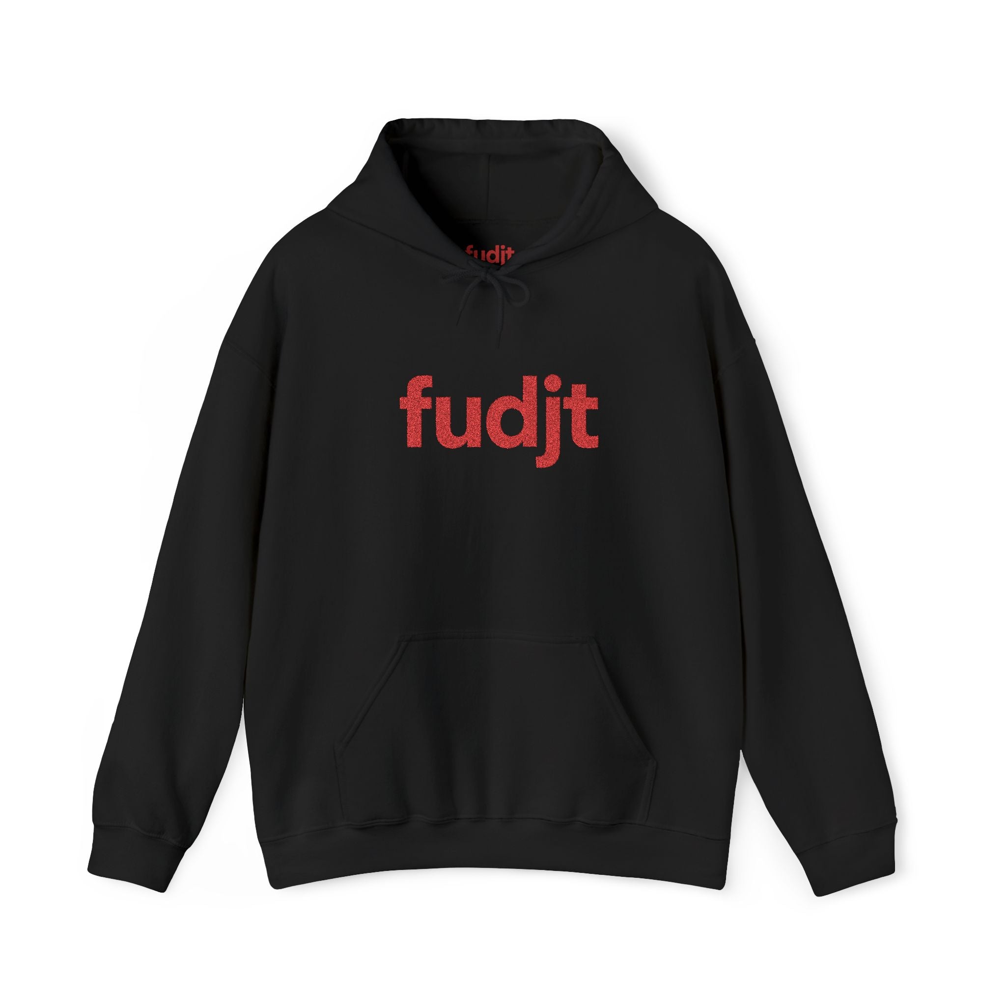 Red fudjt Embroidered Heavy Blend Hooded Sweatshirt | 15 Colors | Stand For Something.