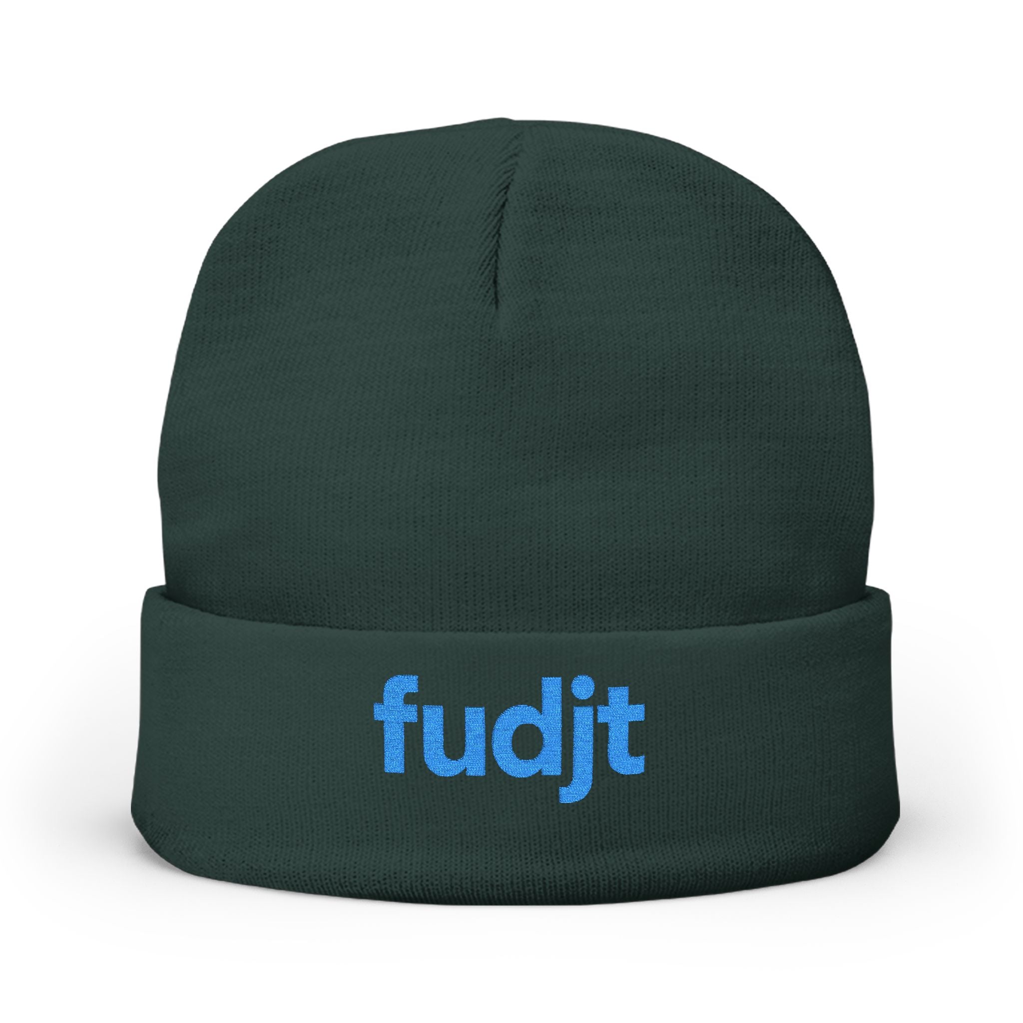 Stylish & Cozy fudjt Knit Beanie | Turquoise Embroidery | 6 Colors