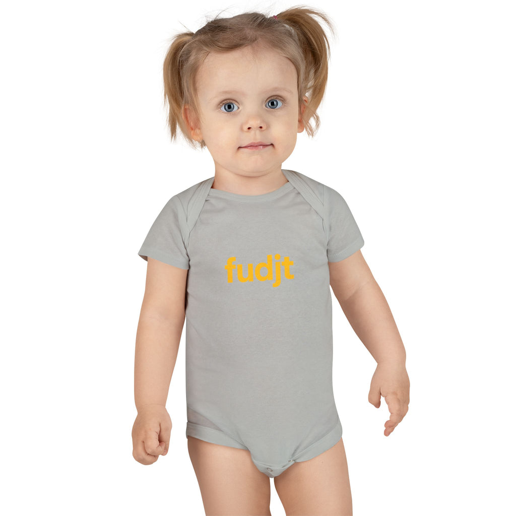 Gold fudjt Logo Baby Onesie | 4 Colors