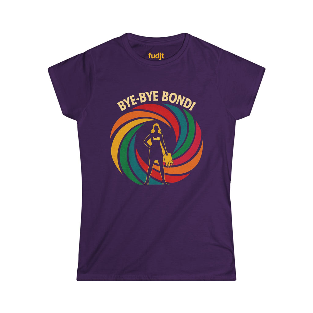 Women's Bye-Bye Bondi Spiral Baddie fudjt Comfy Stylie Tee | 8 Colors
