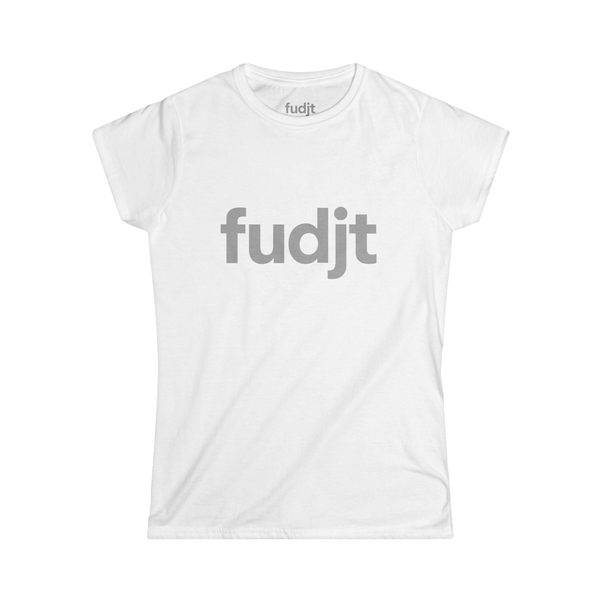 Women's Gray fudjt logo Comfy Stylie Tee | 12 Colors