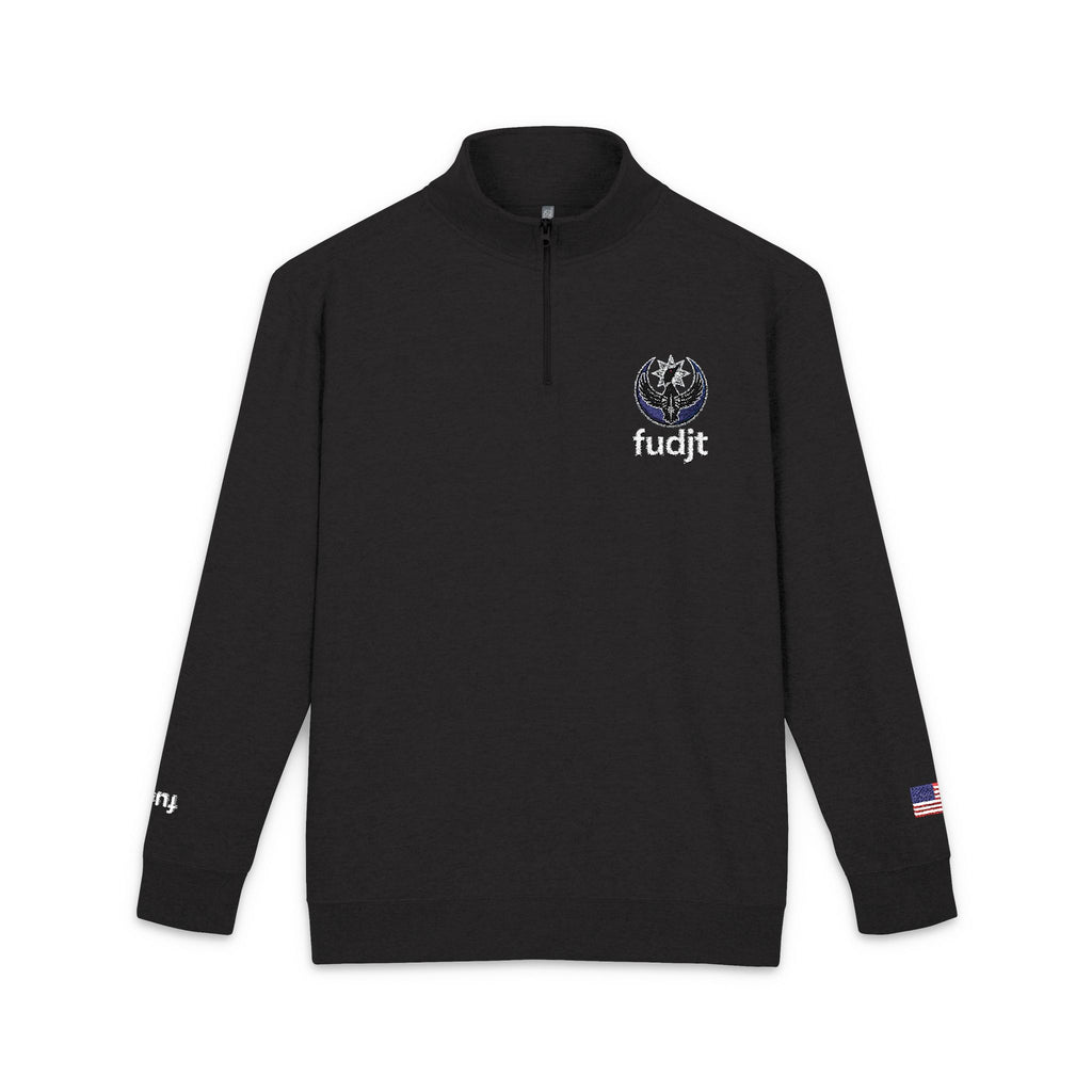 MN Rebel Loon Especial Embroidered Quarter-Zip Fleece Pullover | Black fudjt
