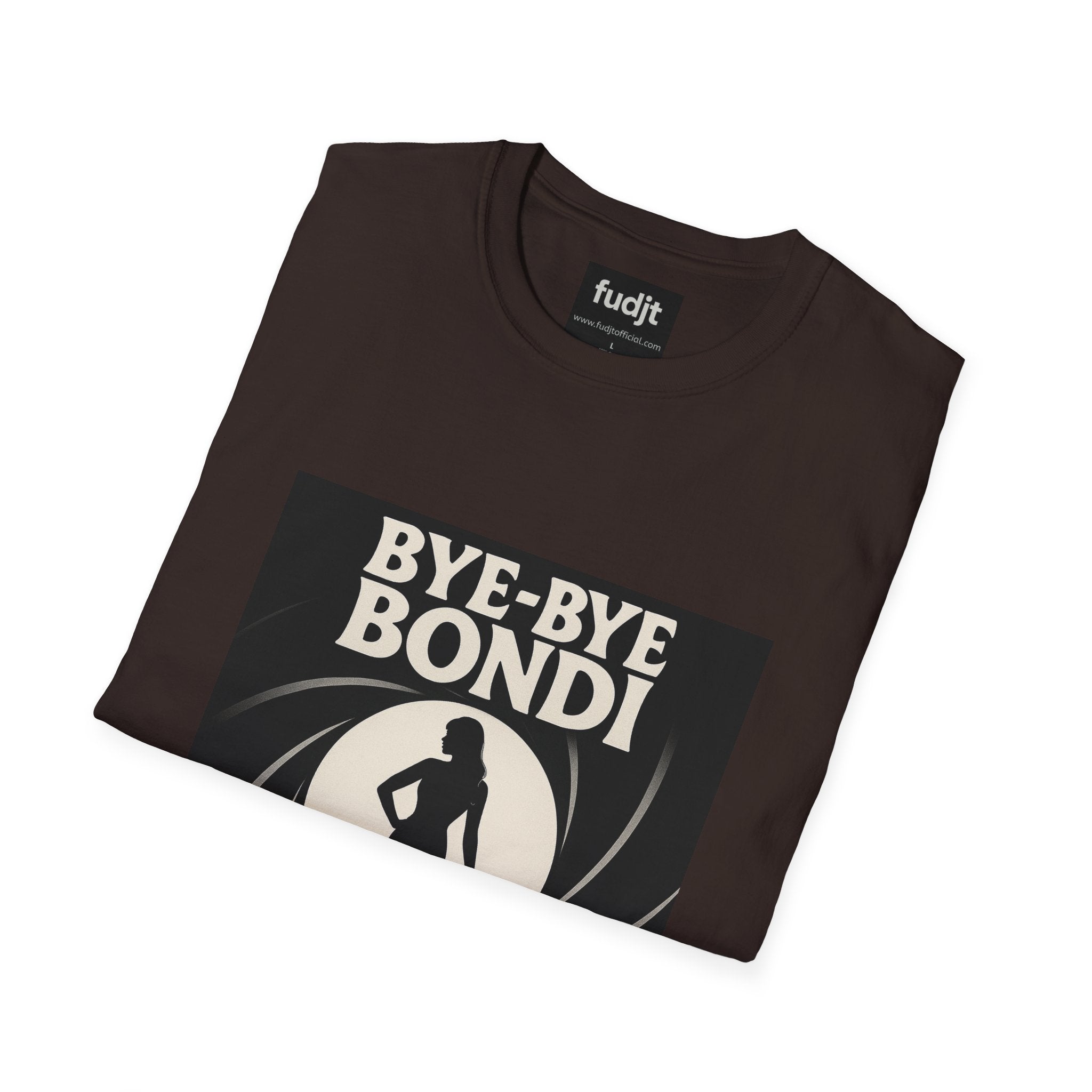 Bye-Bye Bondi | Black Smoke Screen Retro fudjt Tee | 15 Colors