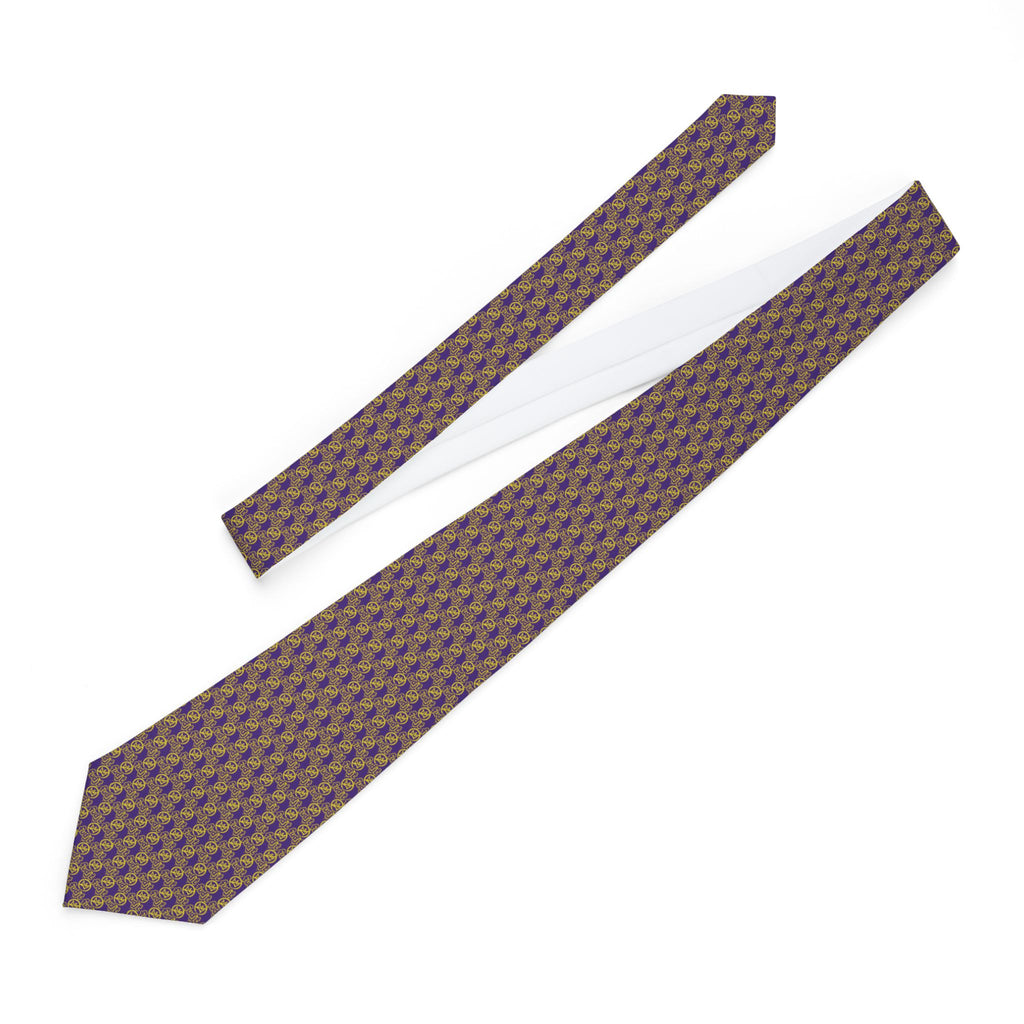 Purple Golden fudjt No Kings Necktie