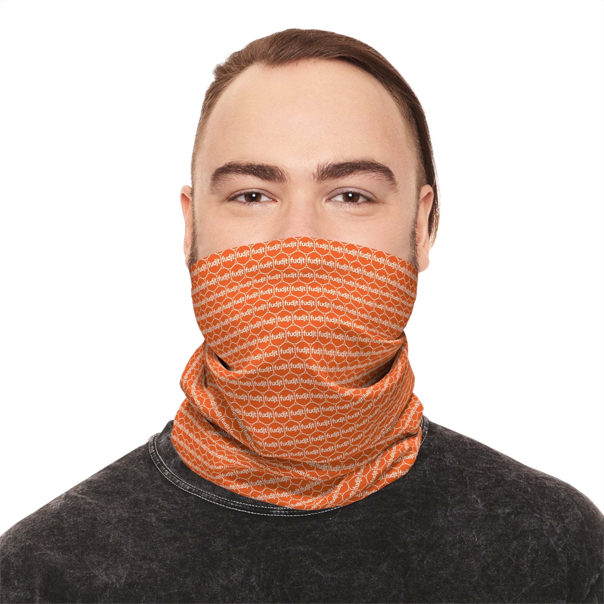 Orange fudjt Unbroken Chain .5 Neck Gaiter