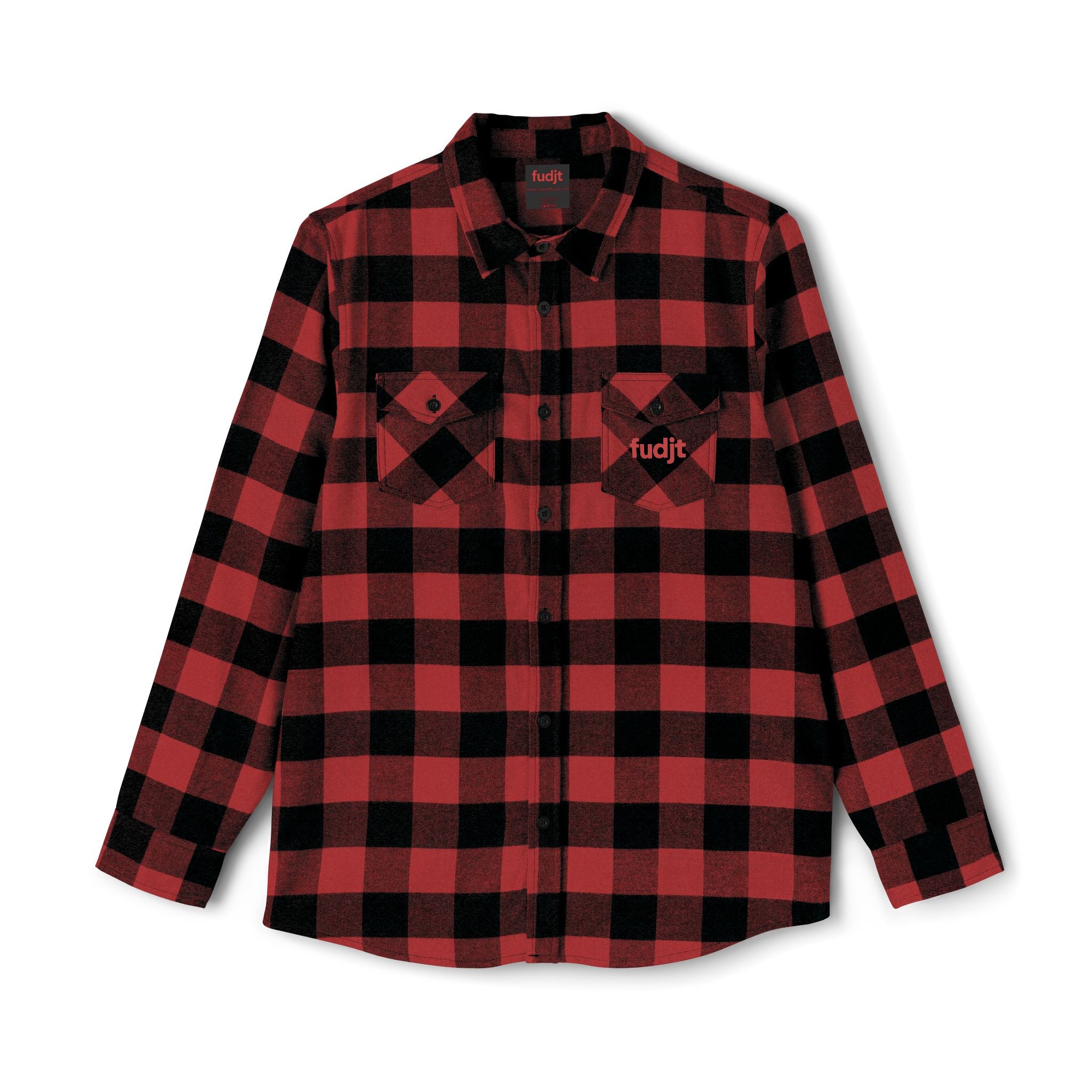 Flannel Shirt | Cozy Red fudjt logo | 4 Colors