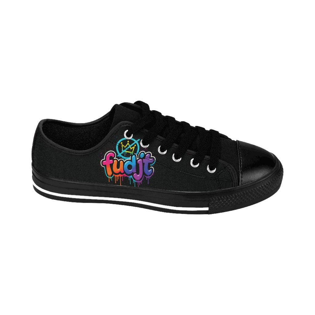 fudjt No Kings Clown Town Street Style Sneakers | Men & Boys Black Low Top