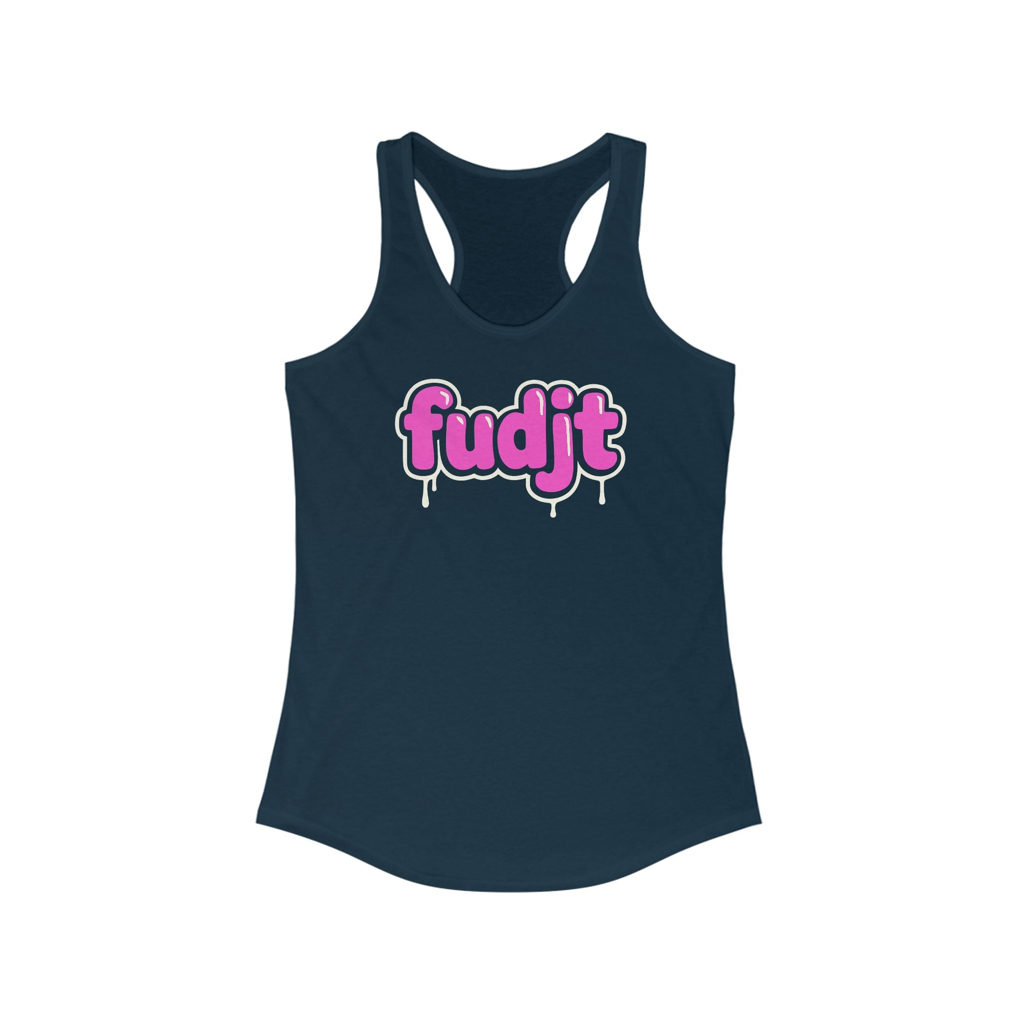 Pink Drip fudjt Women's Racerback Tank, Perfect Relaxed Fit | 5 Colors