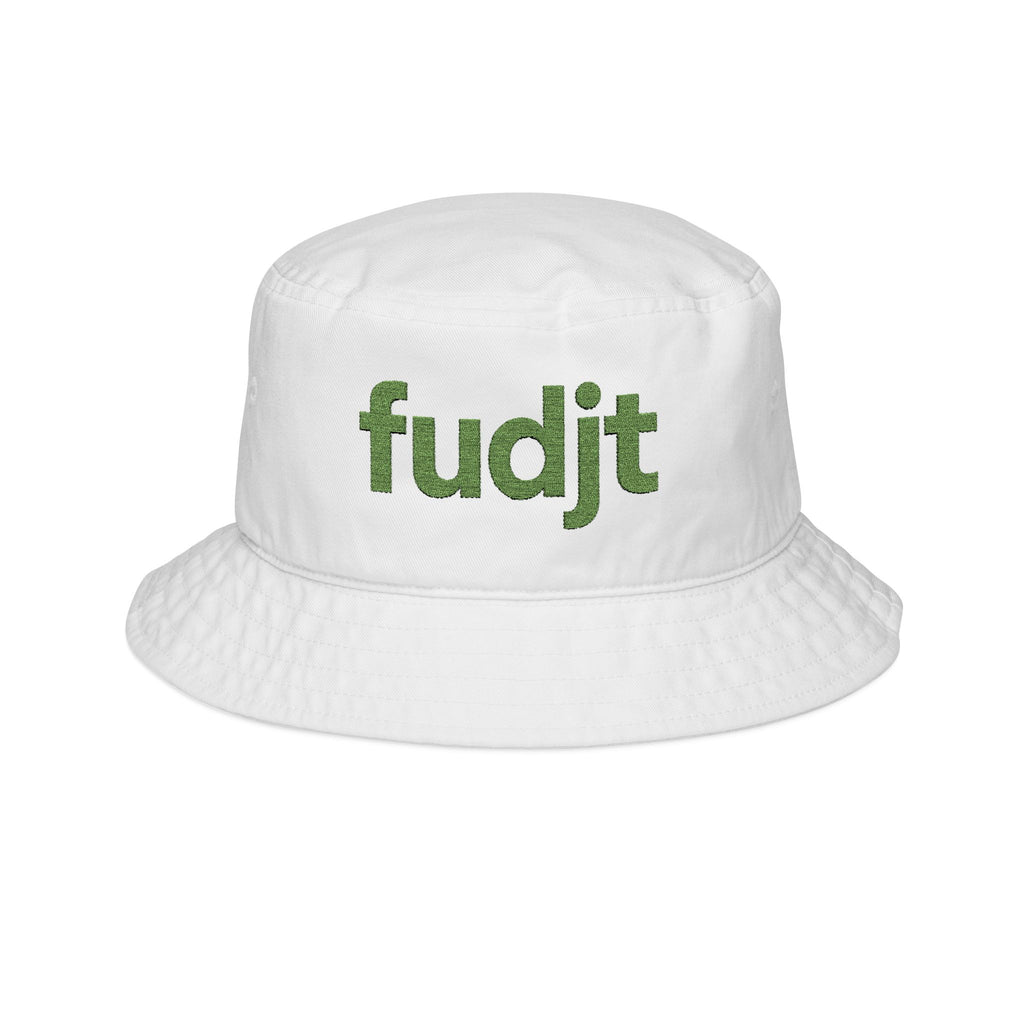 Trendy Bucket Hat with Embroidered Green fudjt Design | 3 Colors