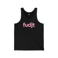 Pink fudjt logo - Unisex Jersey Tank | 6 Colors