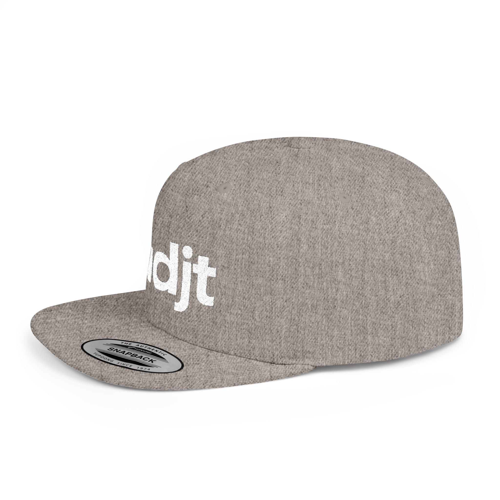 Stylish Flat Bill Snapback White fudjt Streetwear Logo Cap | 12 Colors