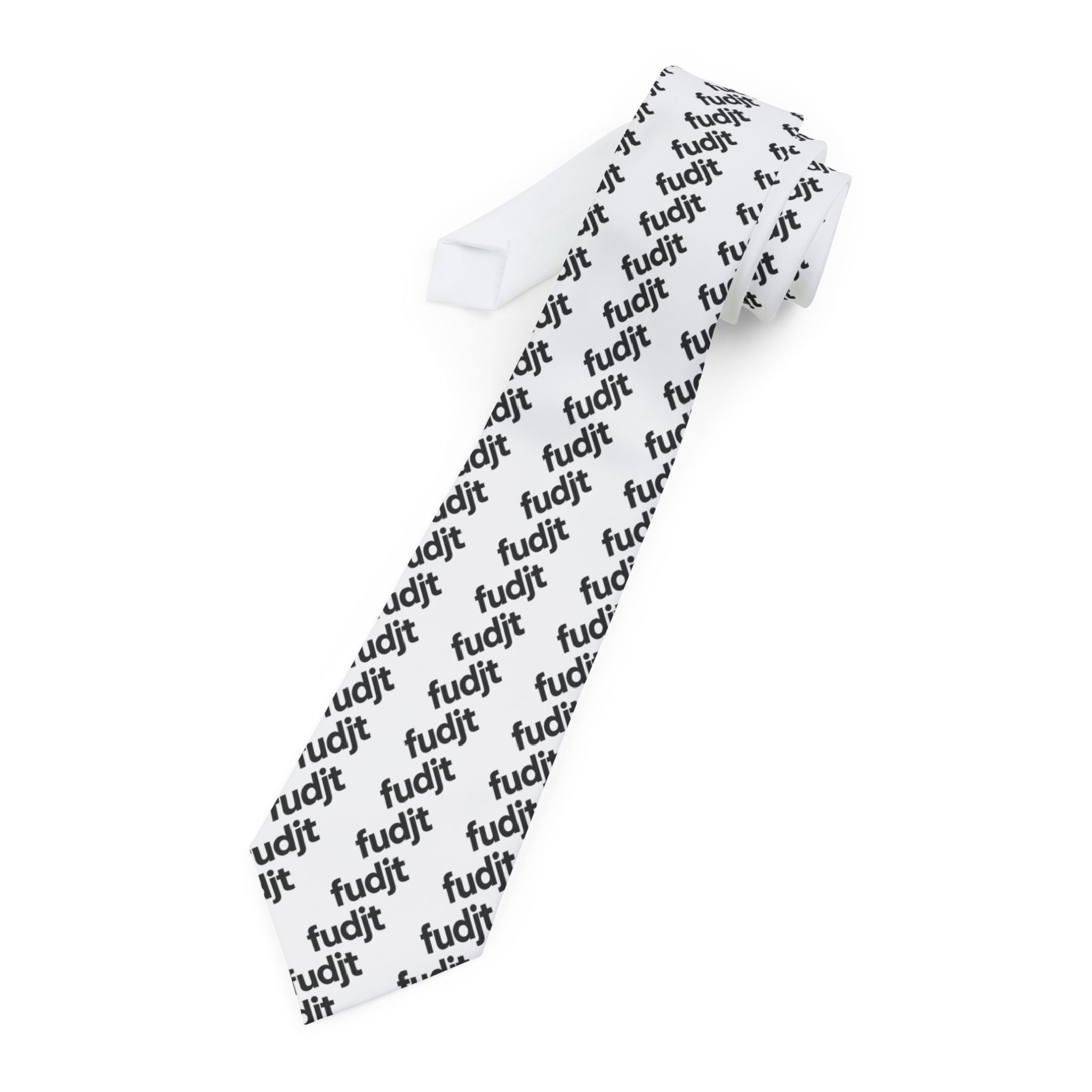White Black fudjt 45-50 Fine Necktie