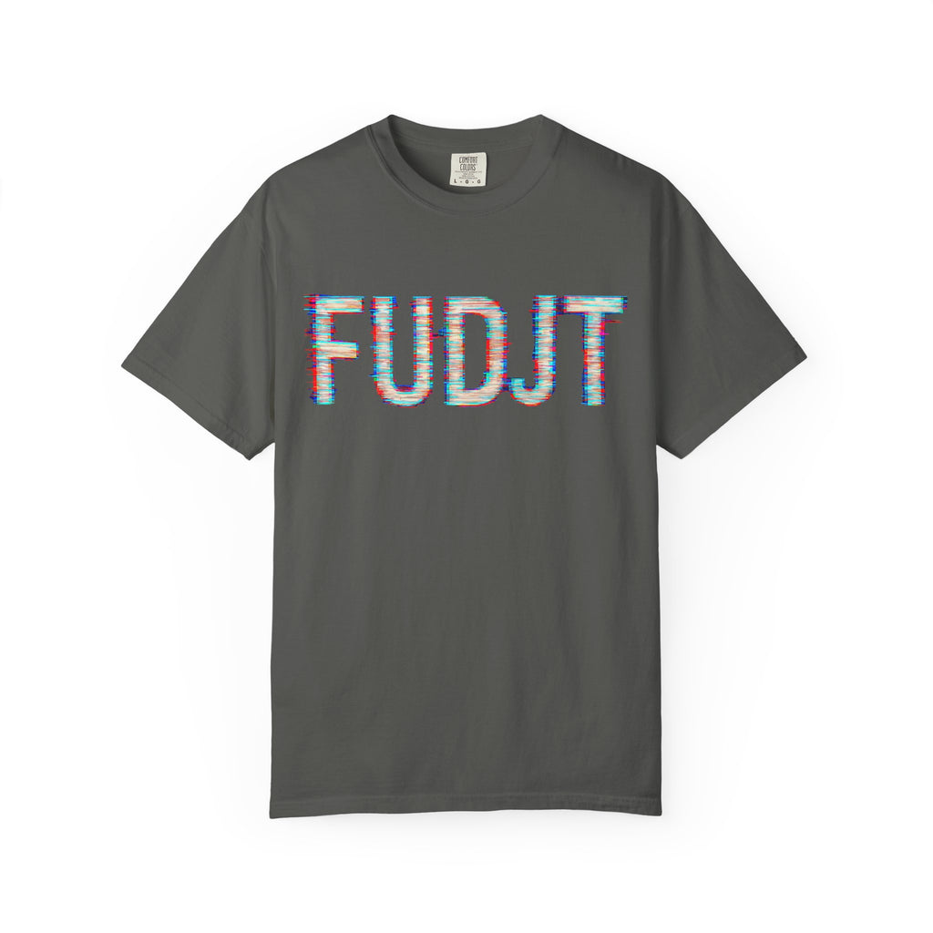 FUDJT Glitch Front & No Crown Back Premium Heavyweight Tee | 15 Colors