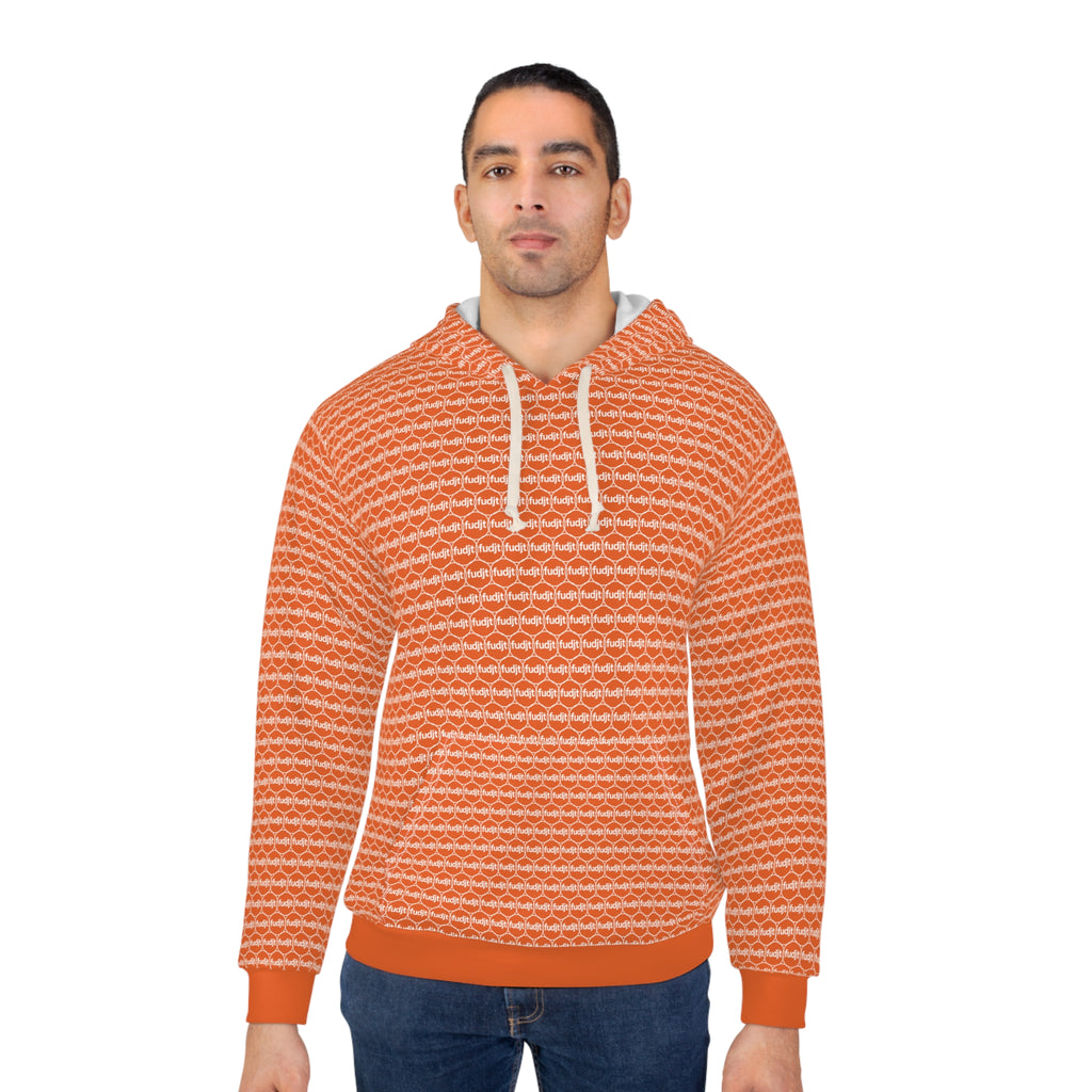 Orange fudjt Unbroken Chain Hoodie | All Over 1.25