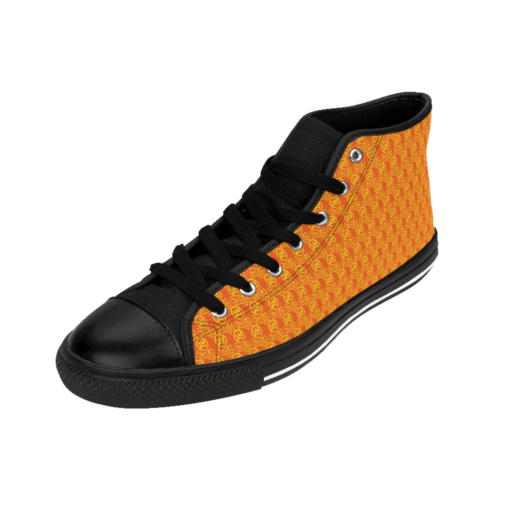 Orange Golden fudjt No Kings Street Style Sneakers | Women & Girls .5 High Top