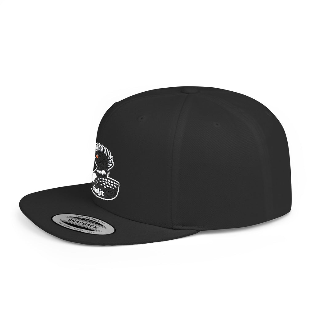 fudjt Flat Bill Snapback Hat | Rebel Loon Decoy Embroidery | 15 Colors