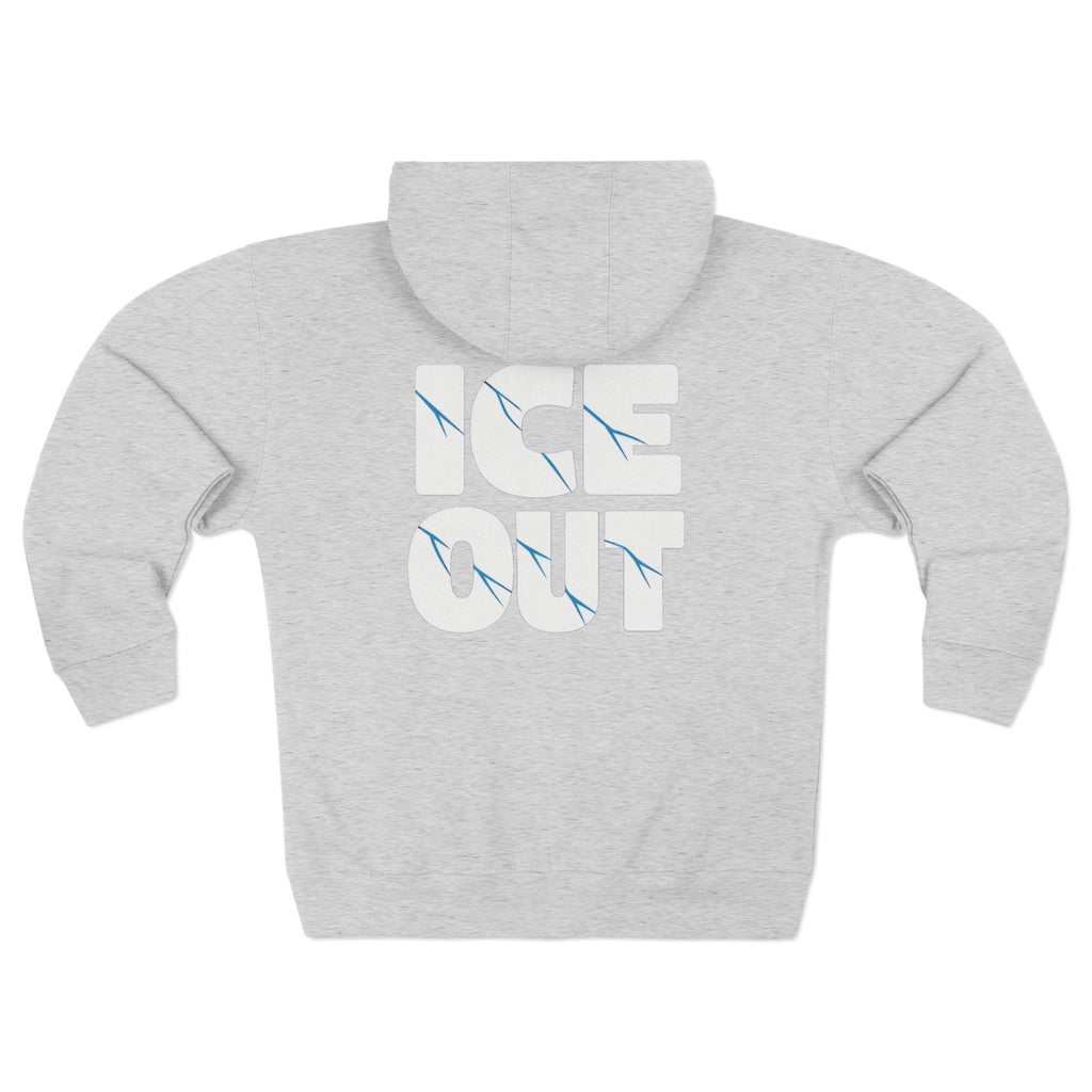 ICE Out fudjt Zip Hoodie | Front & Back Graphic | 7 Colors