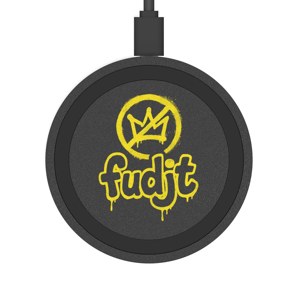 Golden fudjt No Kings Wireless Charging Pad for Android & iPhone