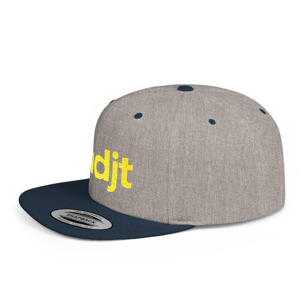 Stylish Flat Bill Snapback Gold fudjt Streetwear Logo Cap | 11 Colors
