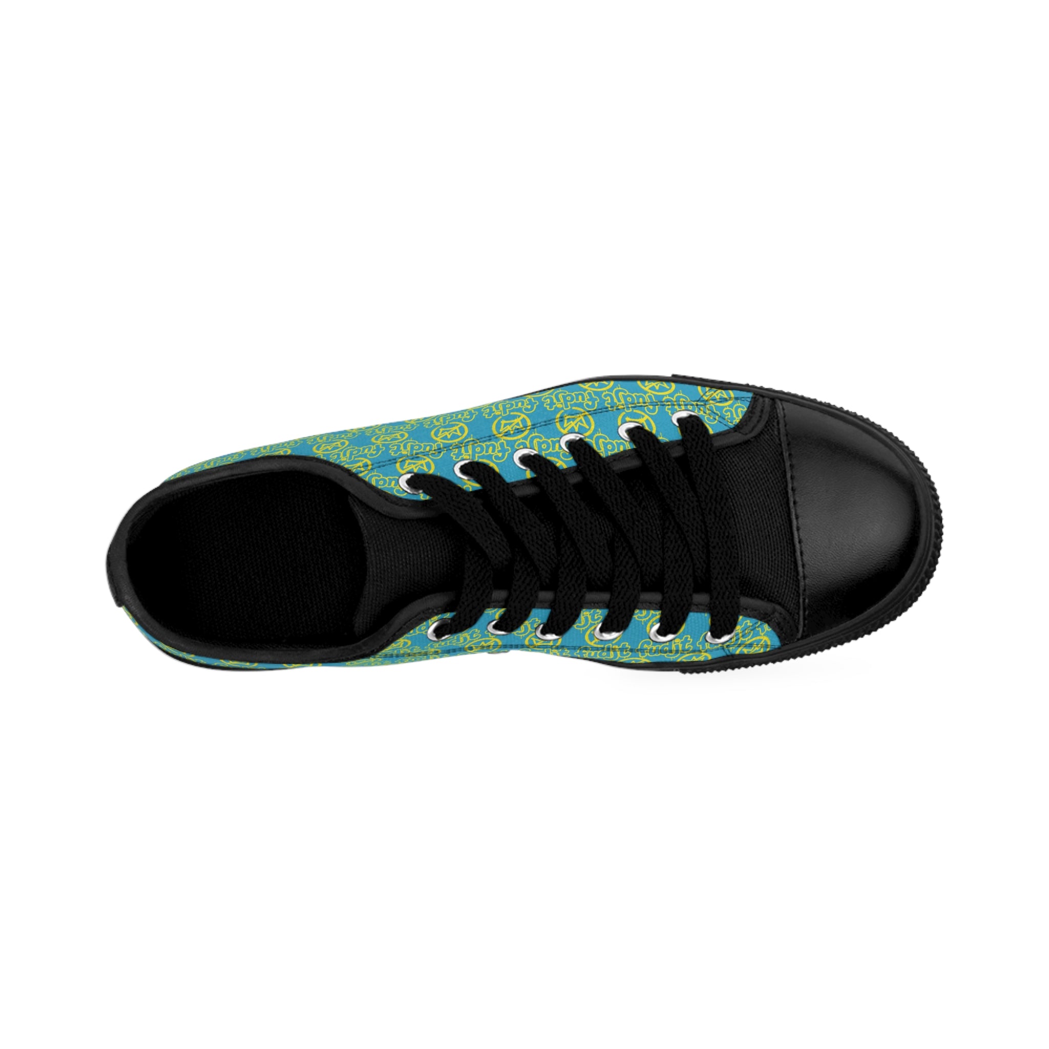 Turquoise Golden fudjt No Kings Street Style Sneakers | Men & Boys All Over 1 Low Top
