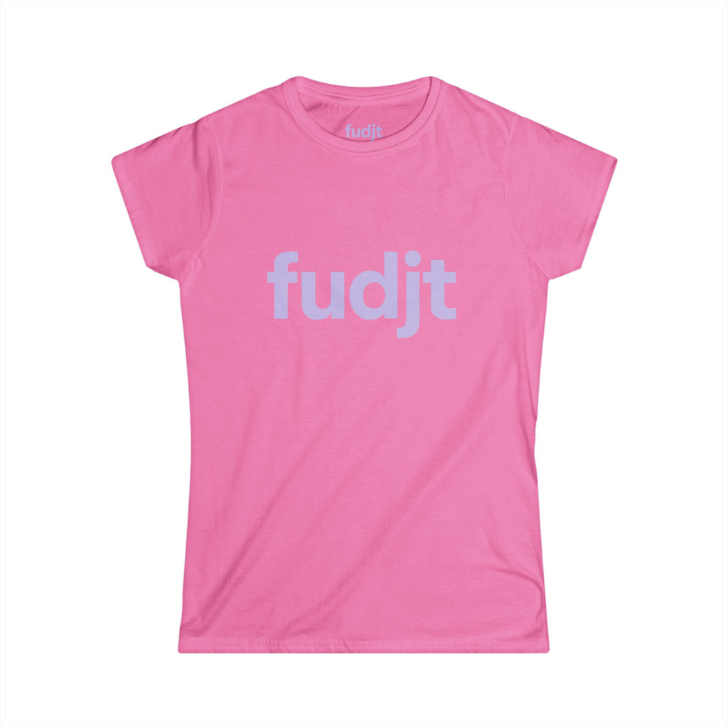 Women's Lavender fudjt logo Comfy Stylie Tee | 12 Colors