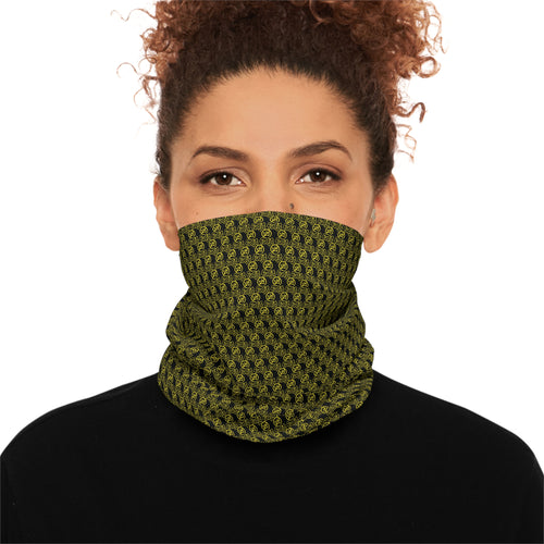Black Golden fudjt No Kings .5 Neck Gaiter - FUDJT design - XS