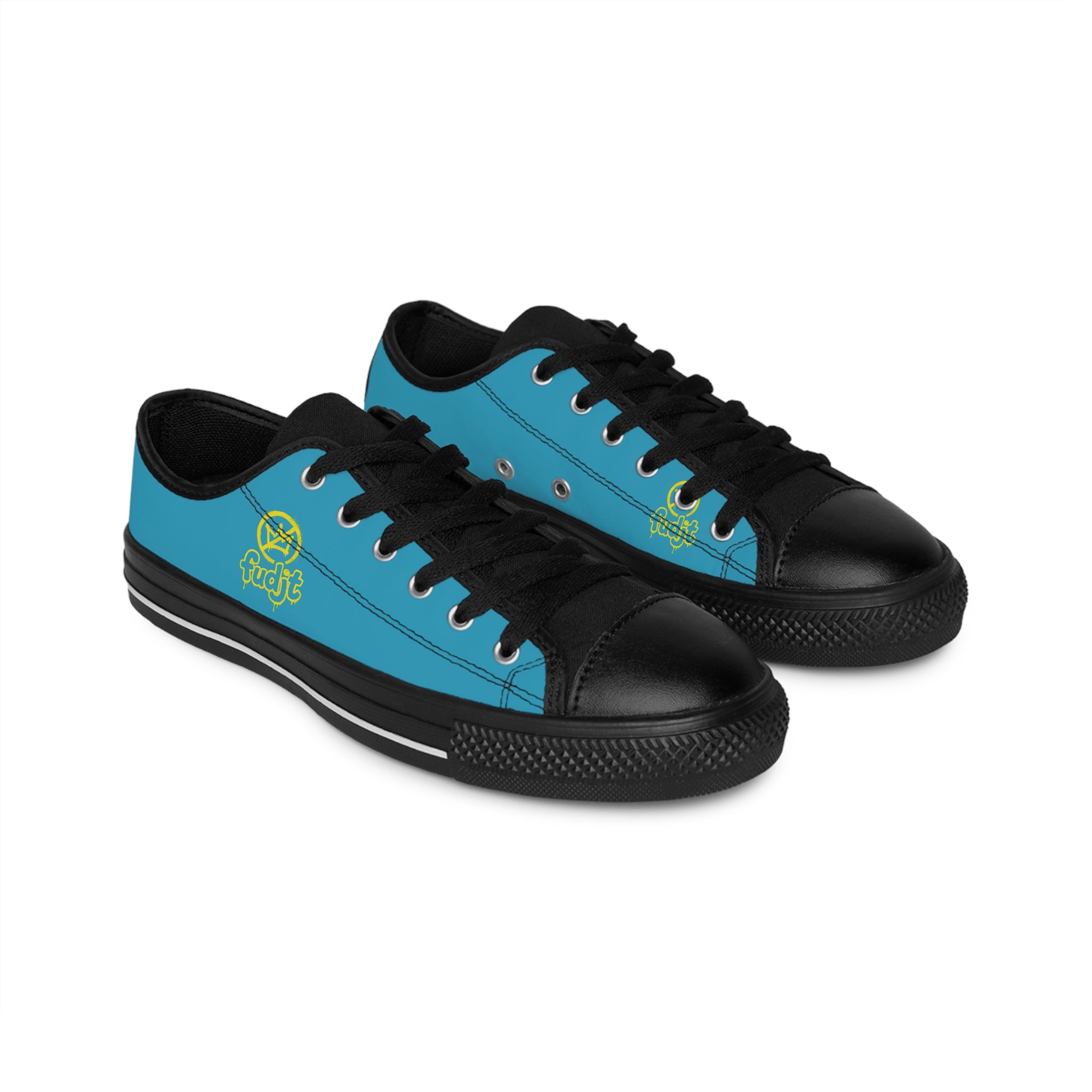 Turquoise Golden fudjt No Kings Street Style Sneakers | Women & Girls 1.5 Low Top