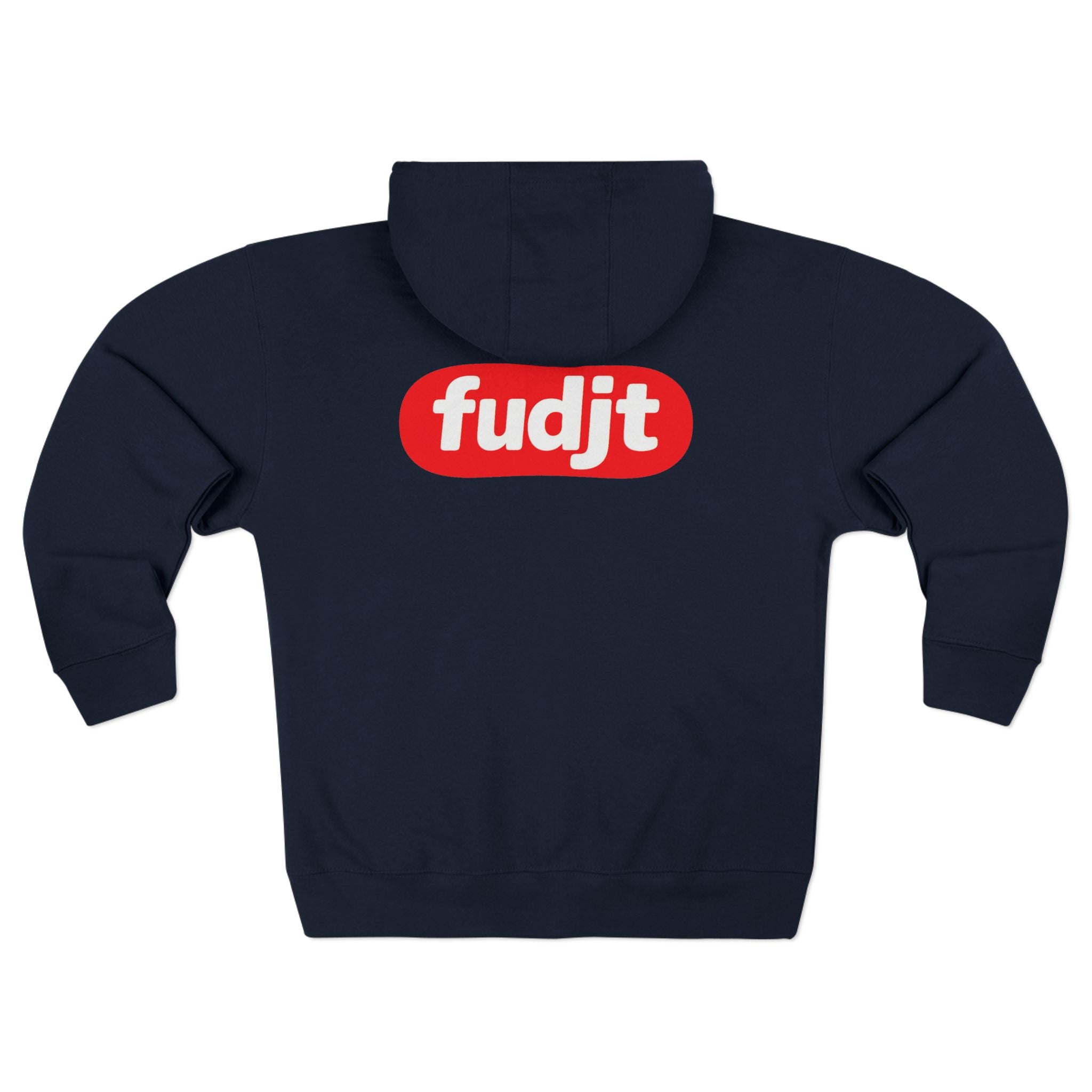 fudjt Anti-Supremacy Red Badge Zip Hoodie | Front & Back Graphic | 8 Colors