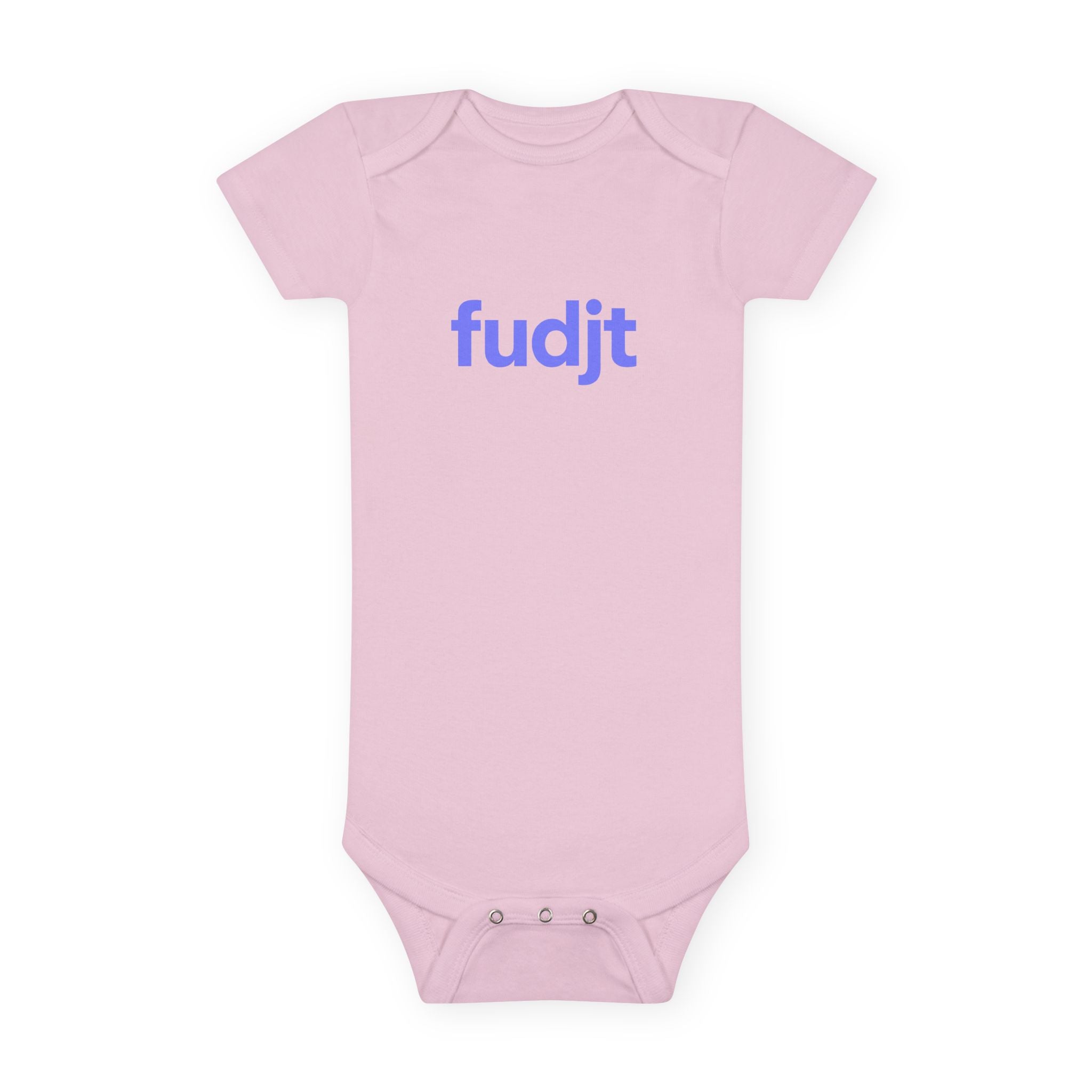 Light Blue fudjt Logo Baby Onesie | 4 Colors