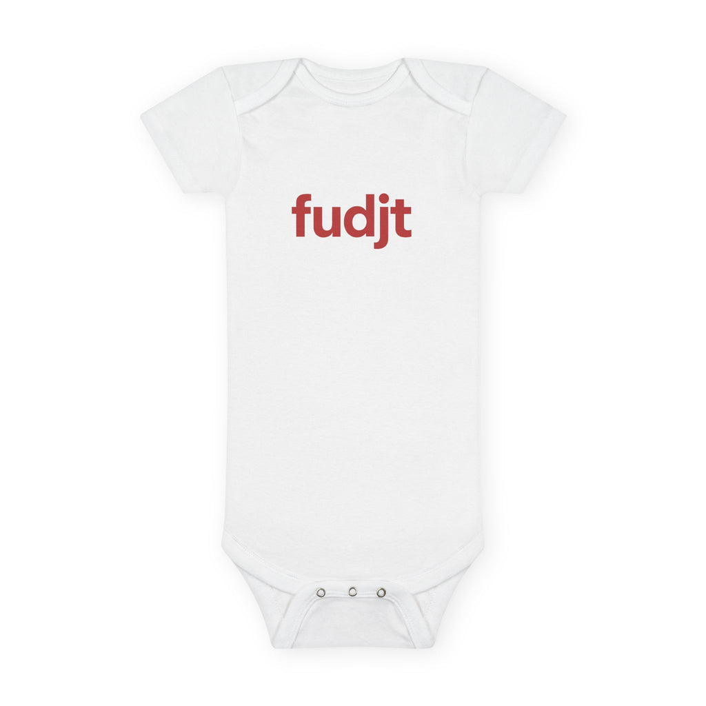Red fudjt Logo Baby Onesie | 4 Colors