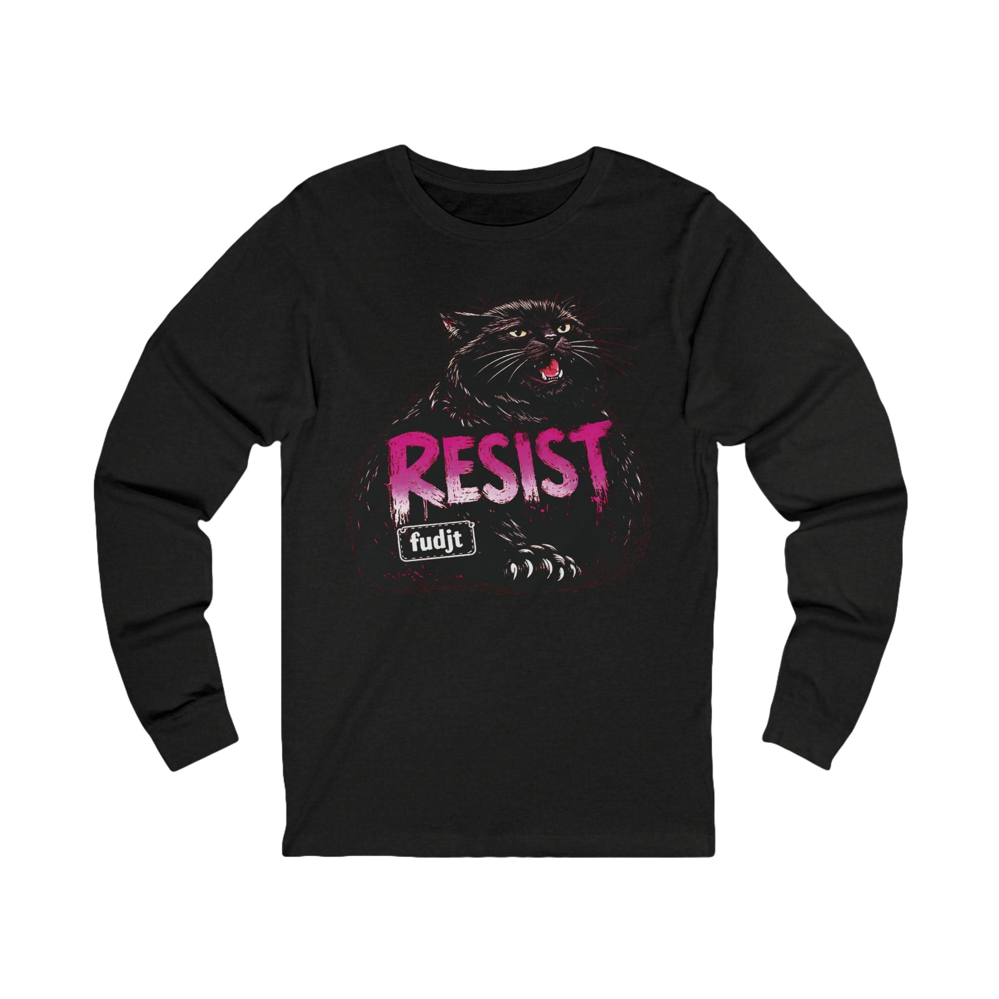 fudjt Resist Long Sleeve Tee | Black Pussycat | 13 Colors