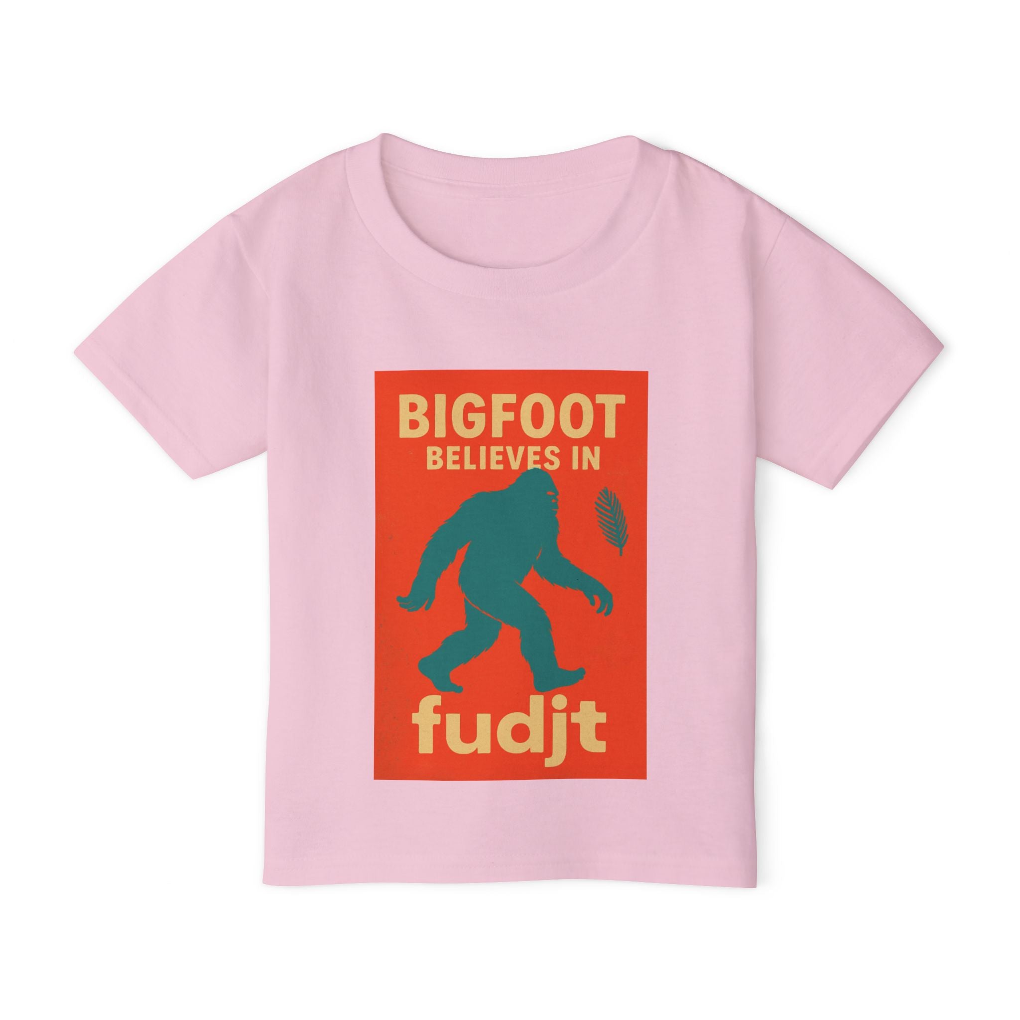 fudjt Toddler Tee with Bigfoot Believes Design | 6 Colors
