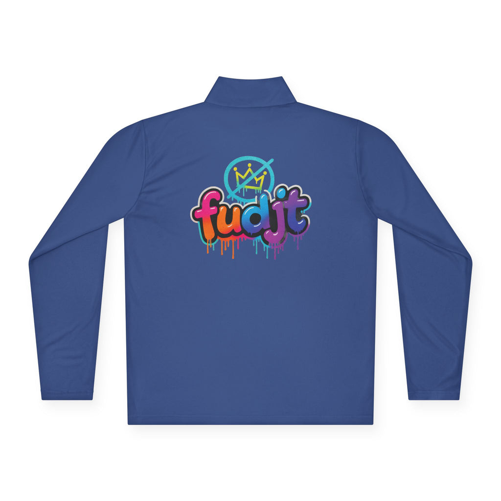 fudjt No Kings Clown Town Quarter-Zip Performance Pullover | Bold Backside | 4 Colors