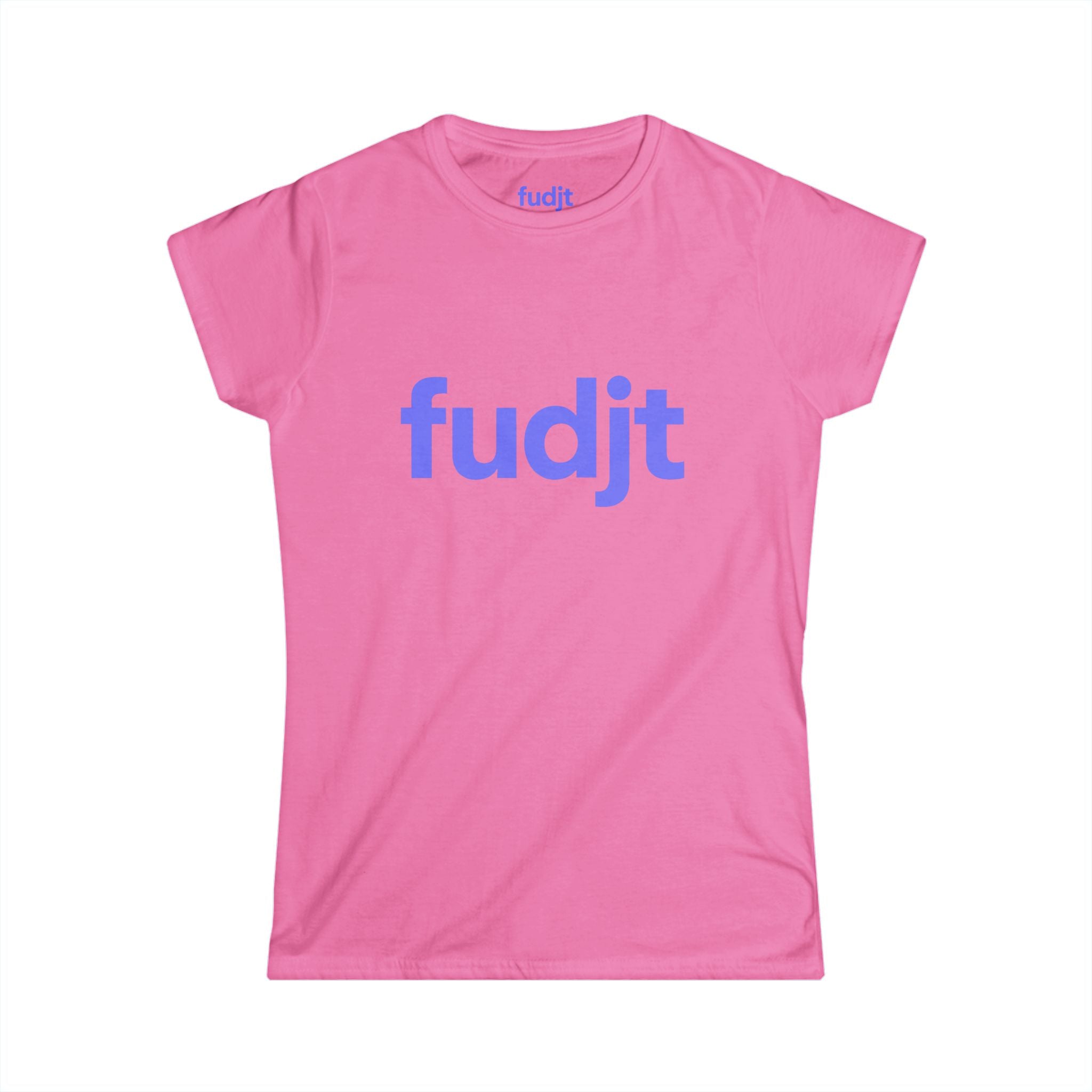 Women's Light Blue fudjt logo Comfy Stylie Tee | 12 Colors