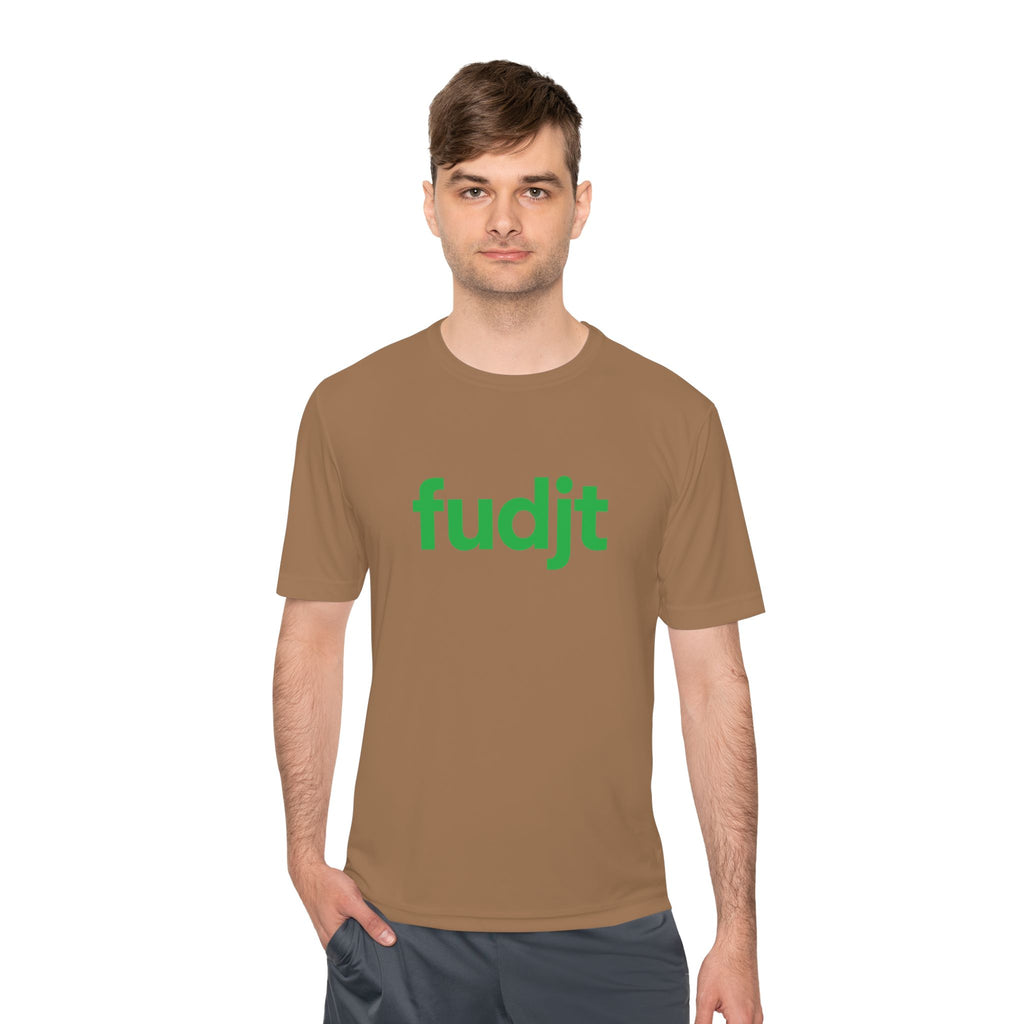 Green fudjt design Moisture Wicking Performance Tee | 13 Colors