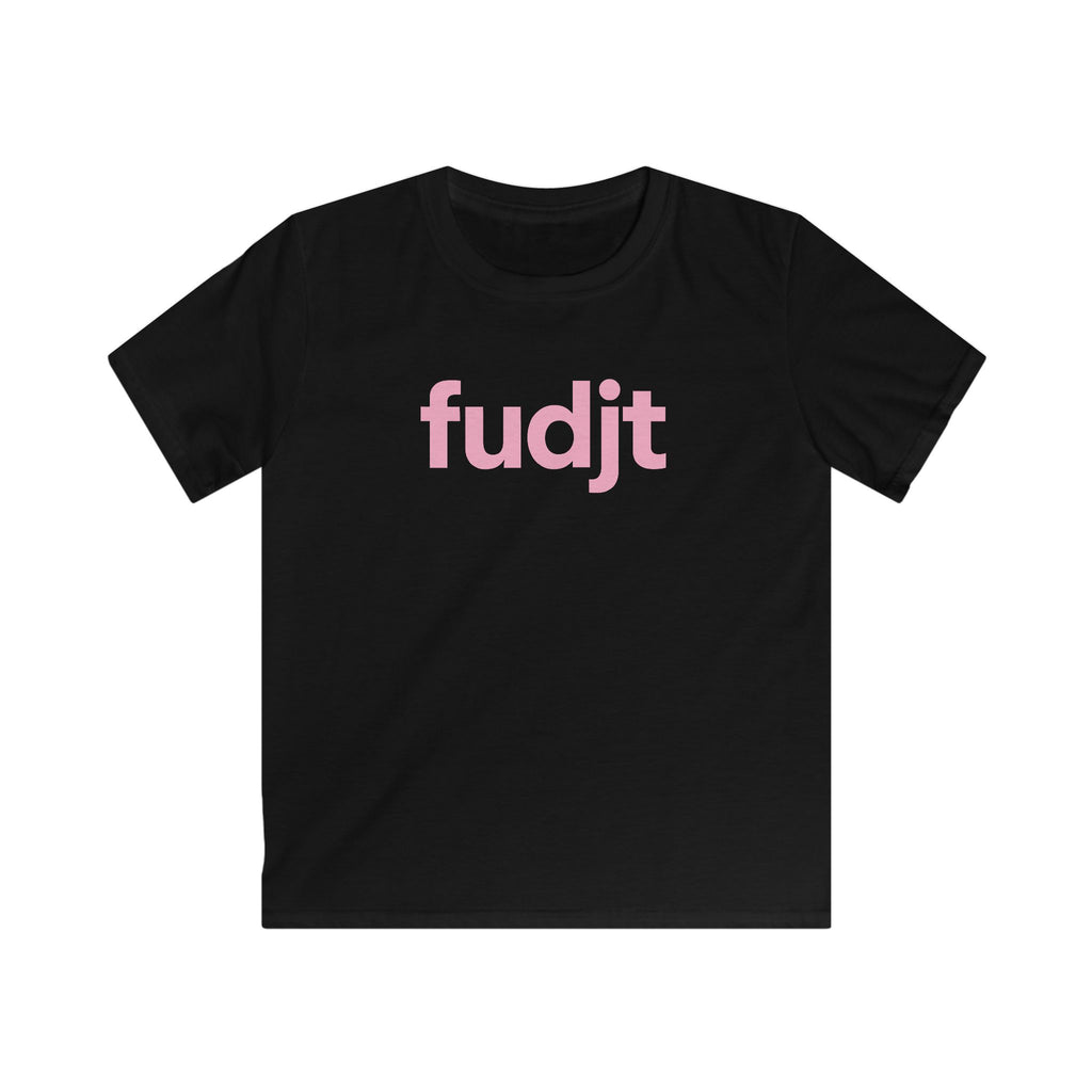 Trendy Kids Cool Pink fudjt Logo Tee | 5 Colors