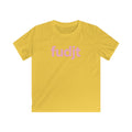 Trendy Kids Cool Pink fudjt Logo Tee | 5 Colors
