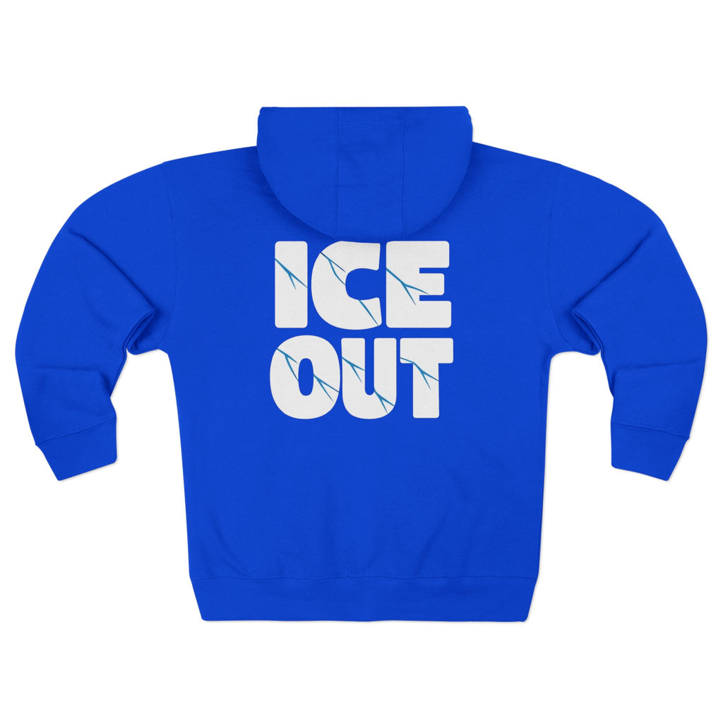 ICE Out fudjt Zip Hoodie | Front & Back Graphic | 7 Colors