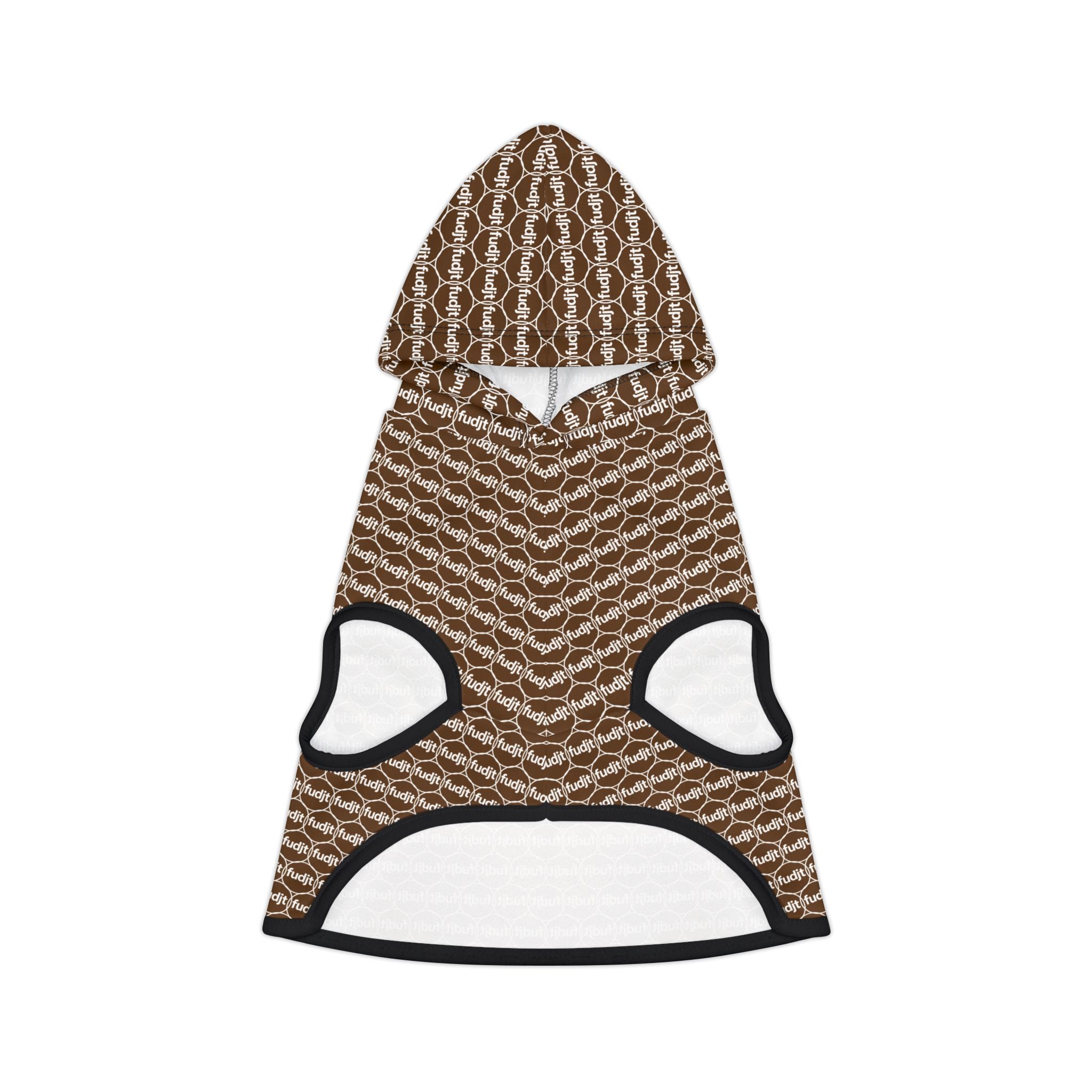 Brown fudjt Pet Hoodie | Unbroken Chain 1.25 | 7 Sizes